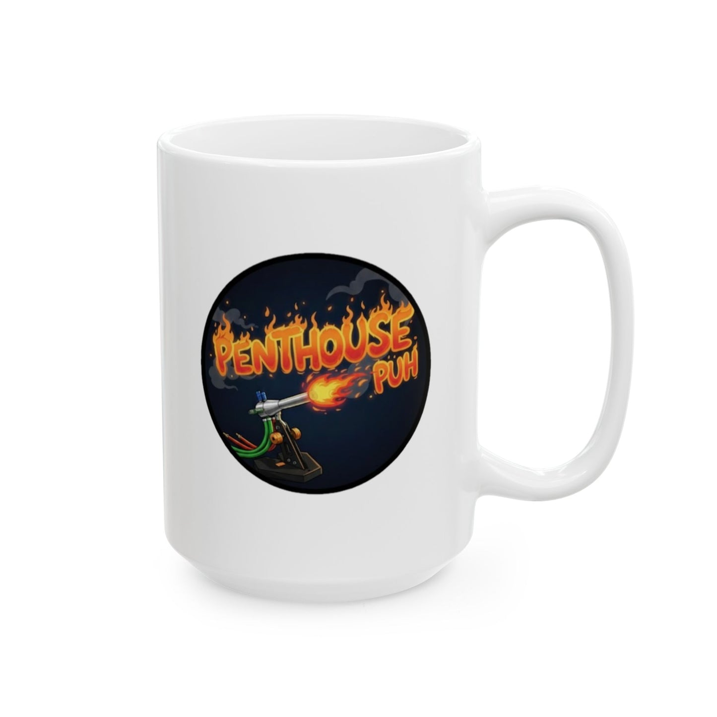 Penthouse Puh Coffee Cup - White (11oz, 15oz)