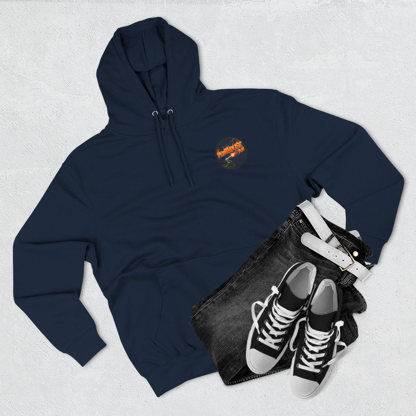 Penthouse Puh Flame Logo Pullover Hoodie