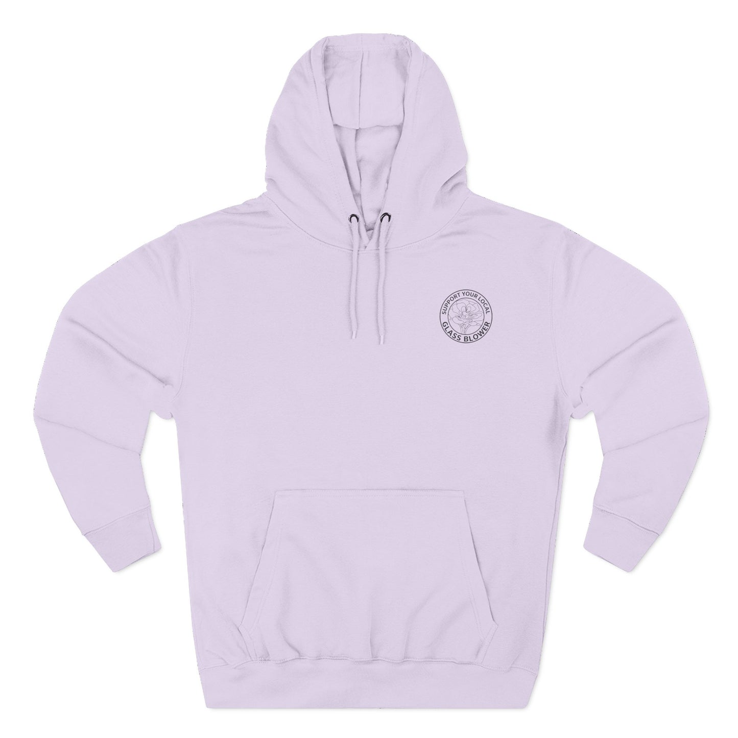 Orange Rose Circle Artwork Hoodie | Floral Back Print