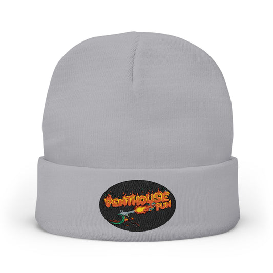 Embroidered Flame Logo Beanie