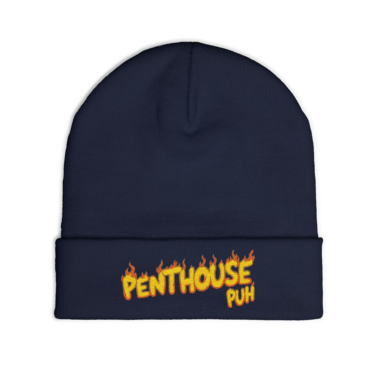 Embroidered Flame Logo Beanie