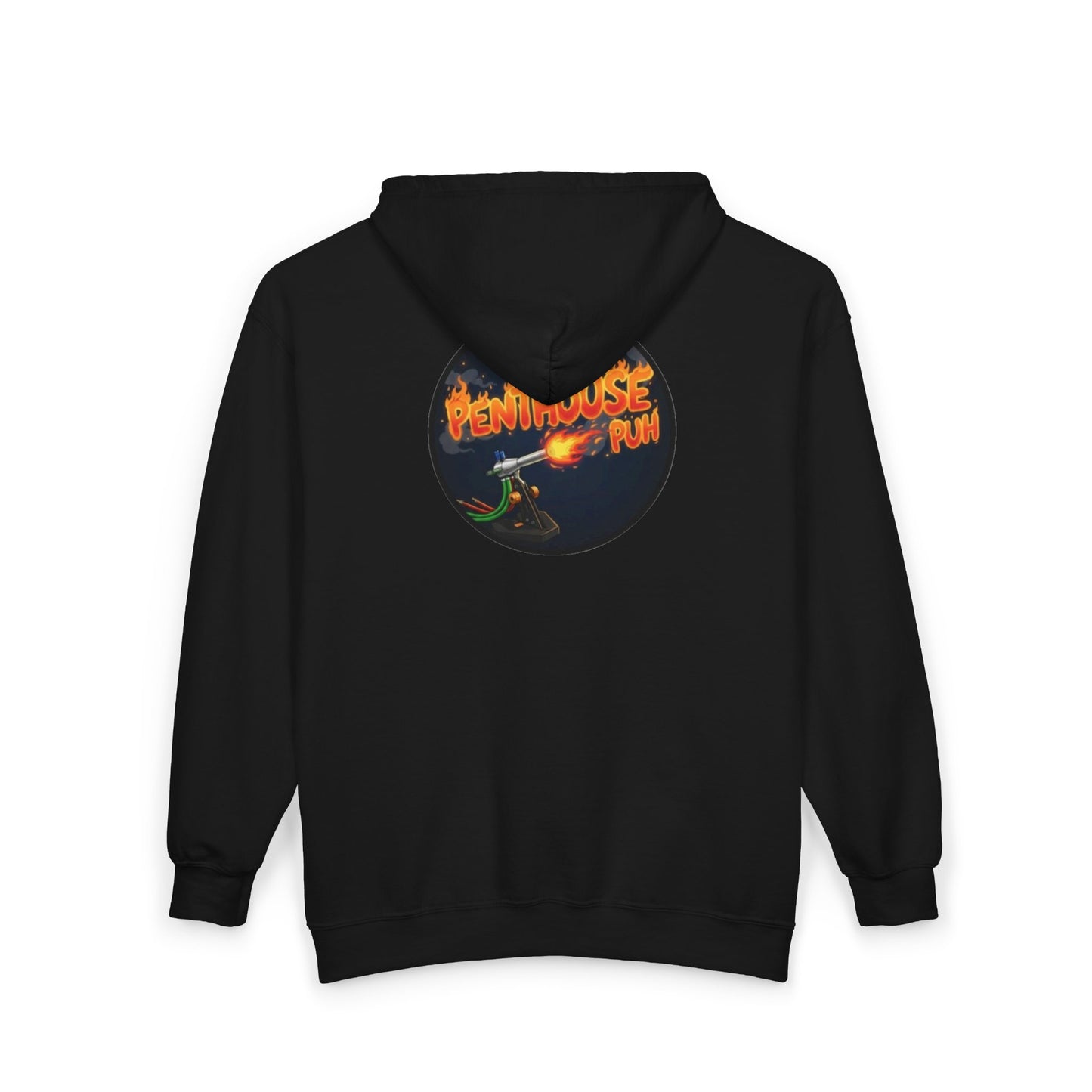 Penthouse Puh Flame Logo Hoodie | Zip-Up Sweatshirt