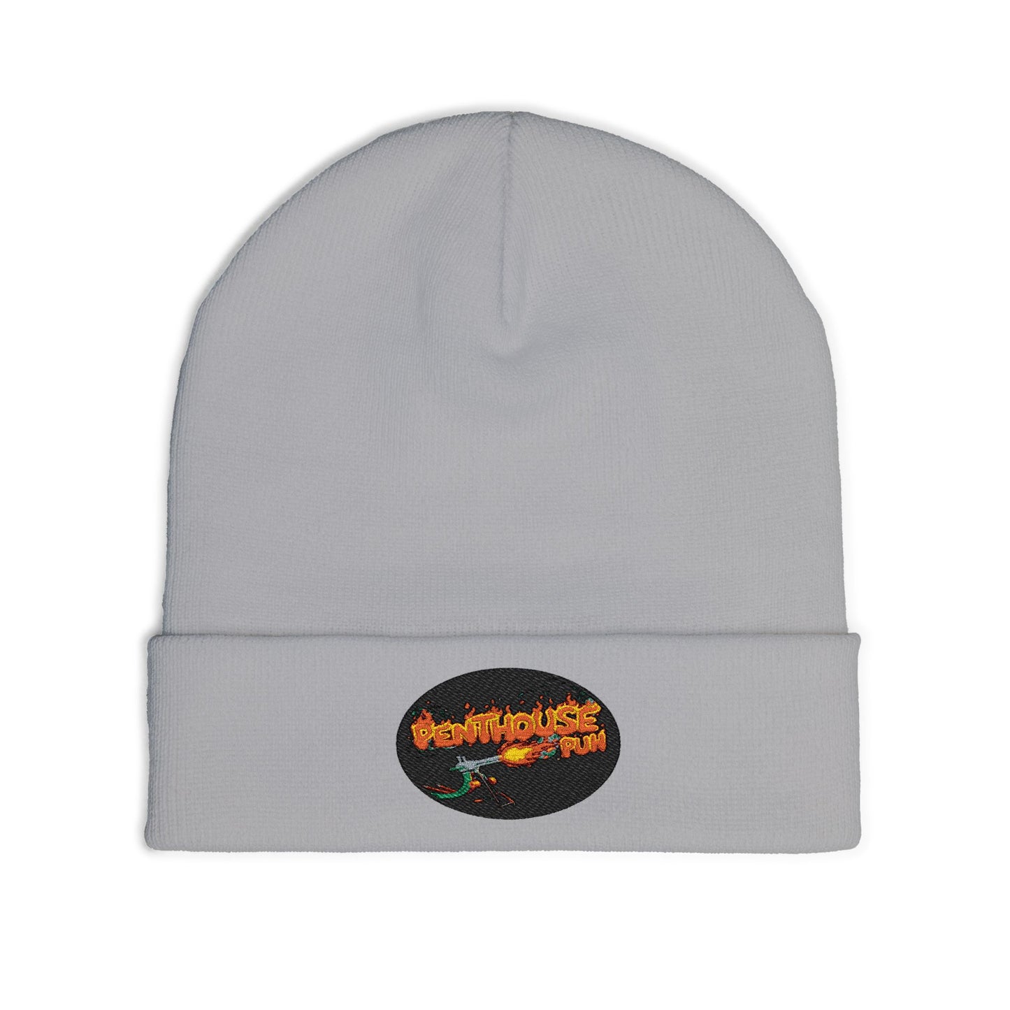 Embroidered Flame Logo Beanie