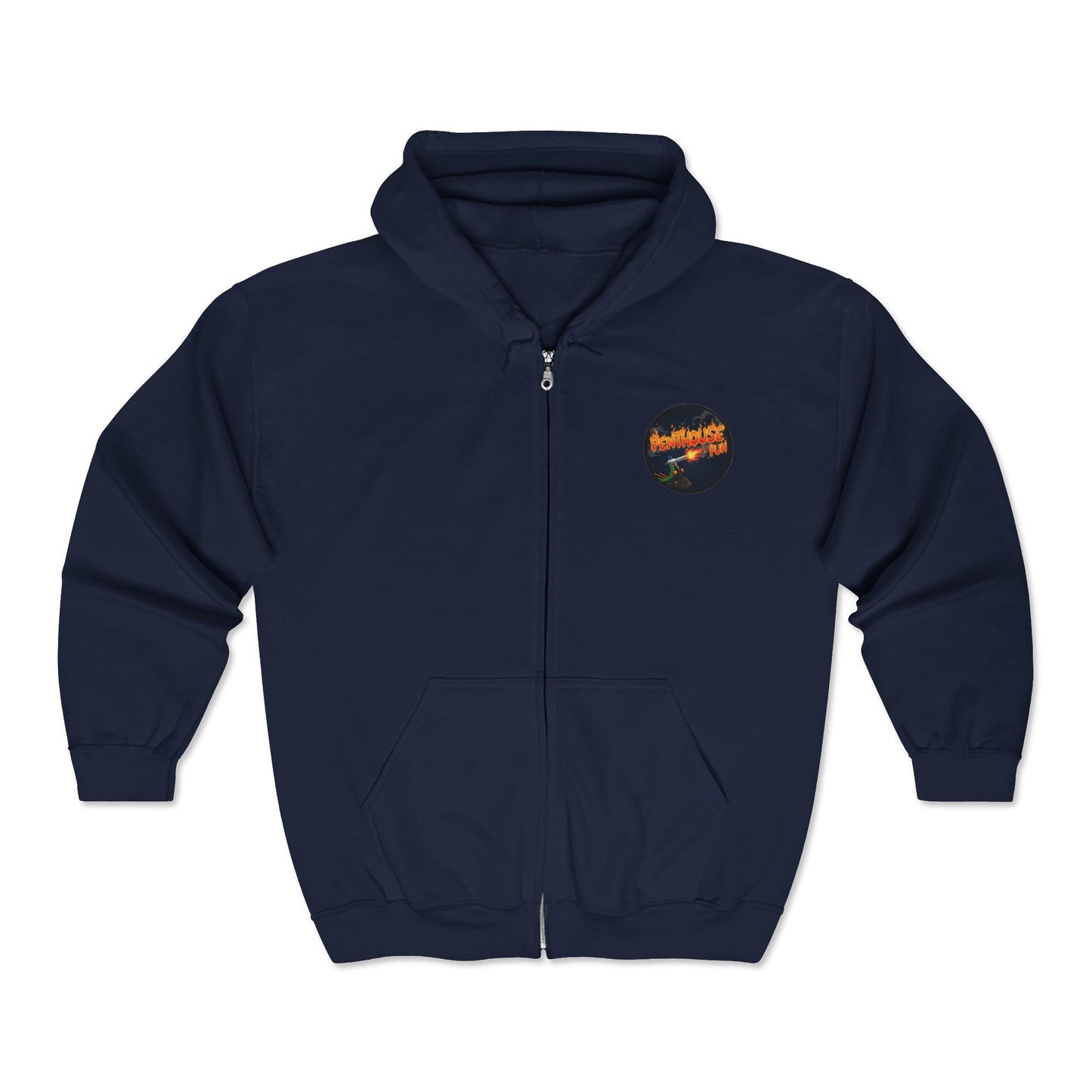 Get Gooderer Penthouse Puh Flame Logo Hoodie | Zip-Up Sweatshirt