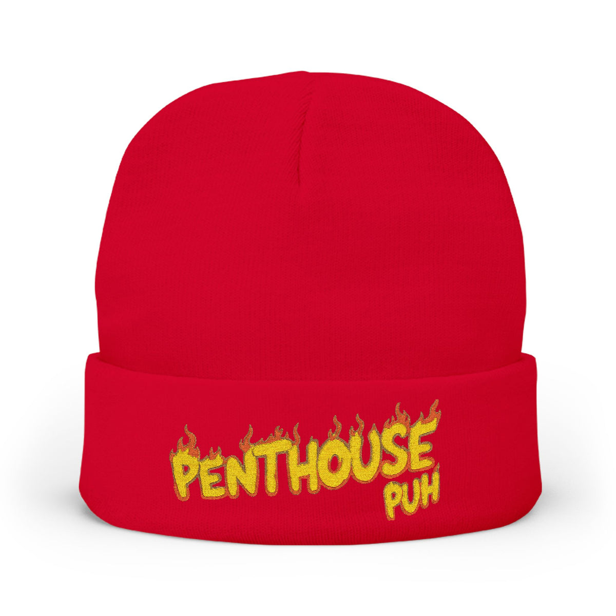 Embroidered Flame Logo Beanie