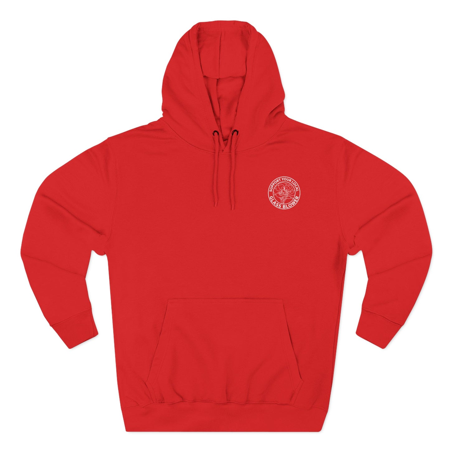 Orange Rose Circle Artwork Hoodie | Floral Back Print