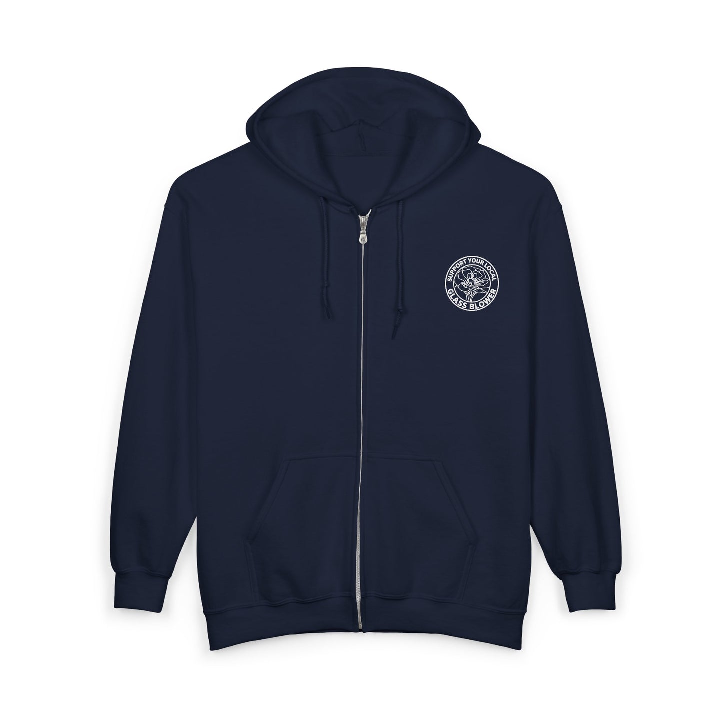 Peach Rose Circle Print Hoodie | Zip-Up Sweatshirt