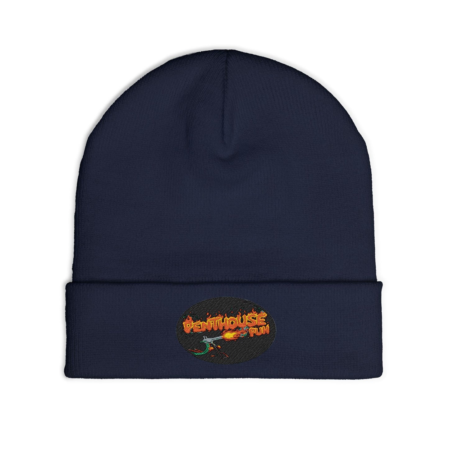 Embroidered Flame Logo Beanie