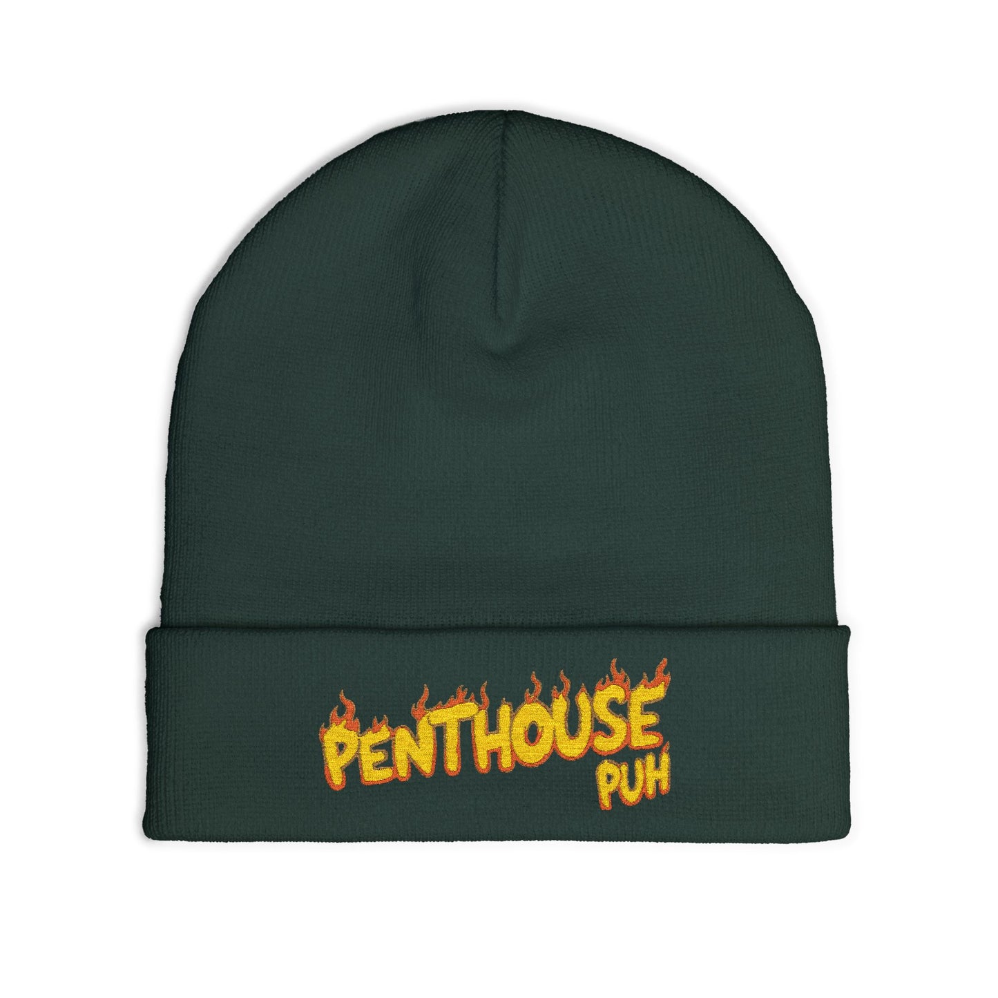 Embroidered Flame Logo Beanie