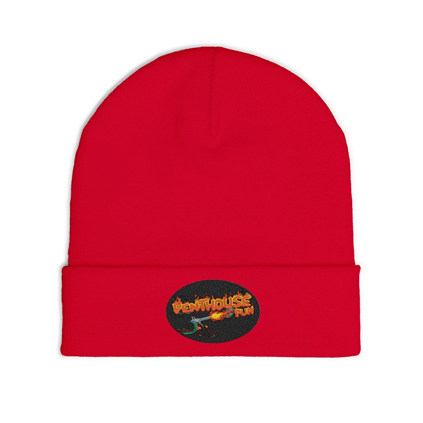 Embroidered Flame Logo Beanie
