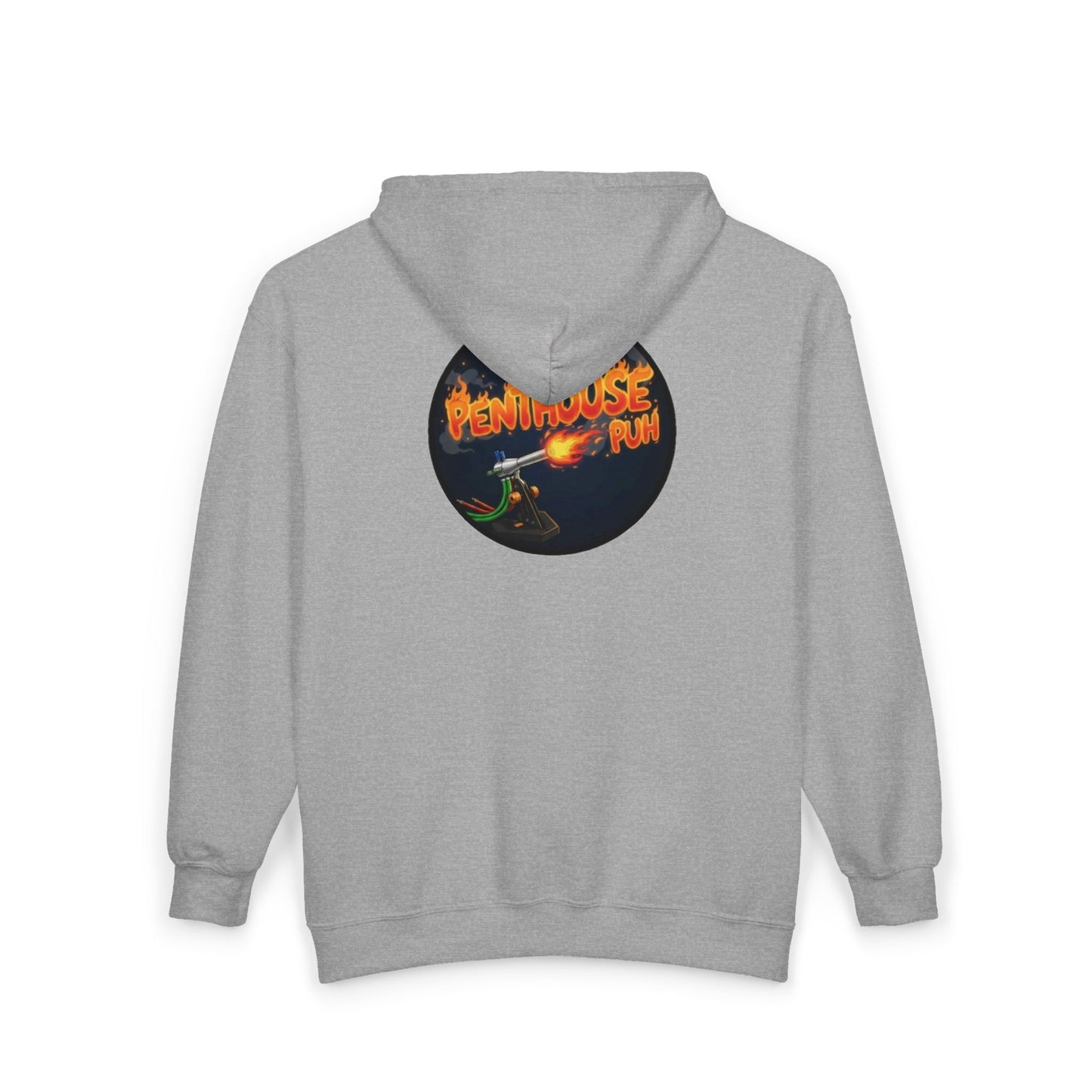Penthouse Puh Flame Logo Hoodie | Zip-Up Sweatshirt