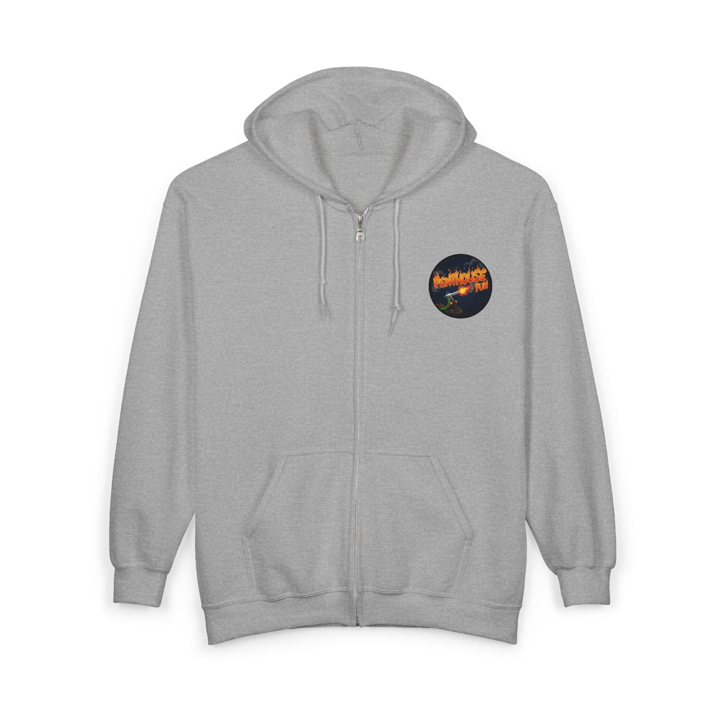 Get Gooderer Penthouse Puh Flame Logo Hoodie | Zip-Up Sweatshirt