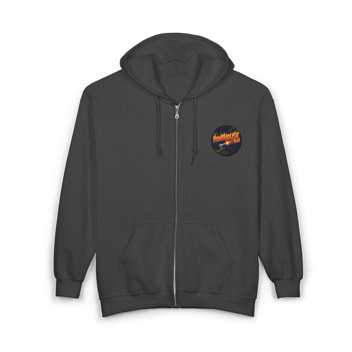 Get Gooderer Penthouse Puh Flame Logo Hoodie | Zip-Up Sweatshirt