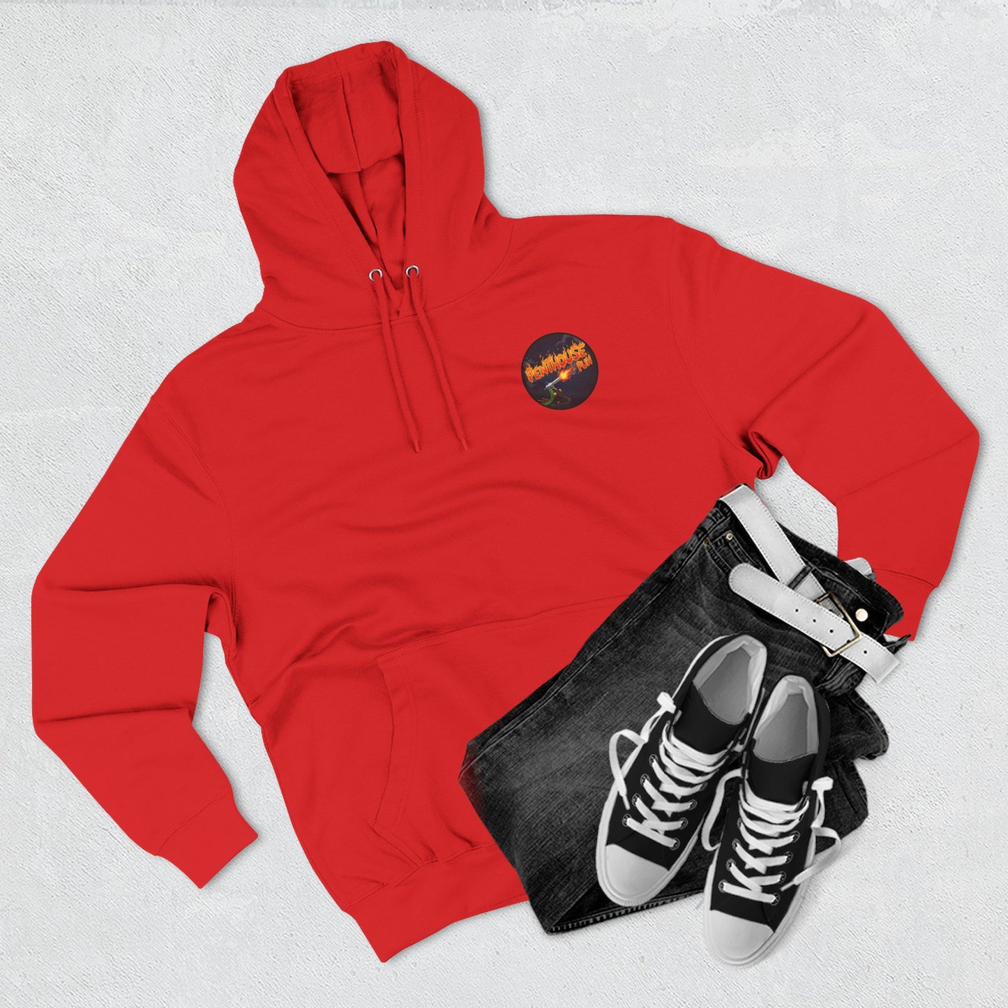Penthouse Puh Flame Logo Pullover Hoodie