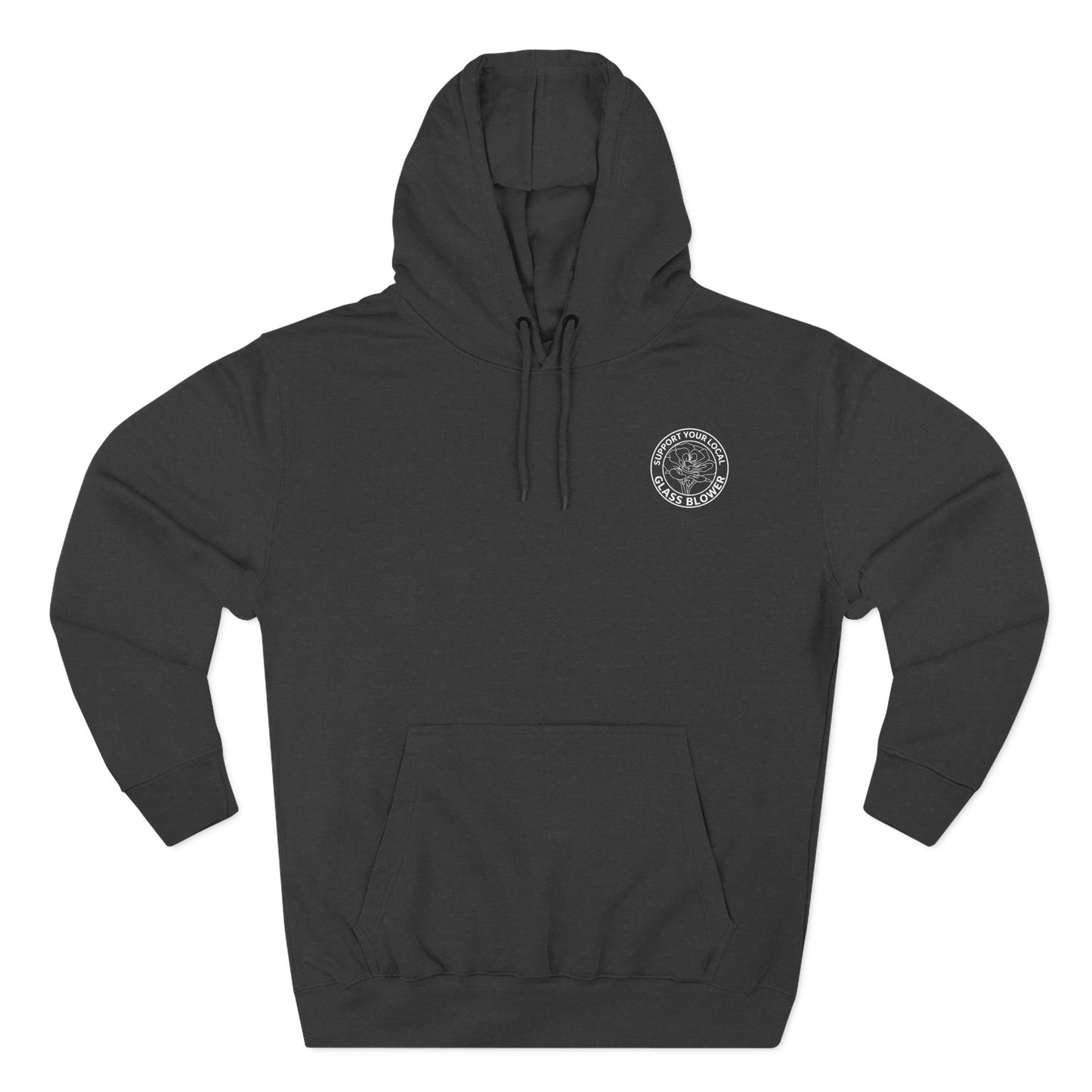 Orange Rose Circle Artwork Hoodie | Floral Back Print