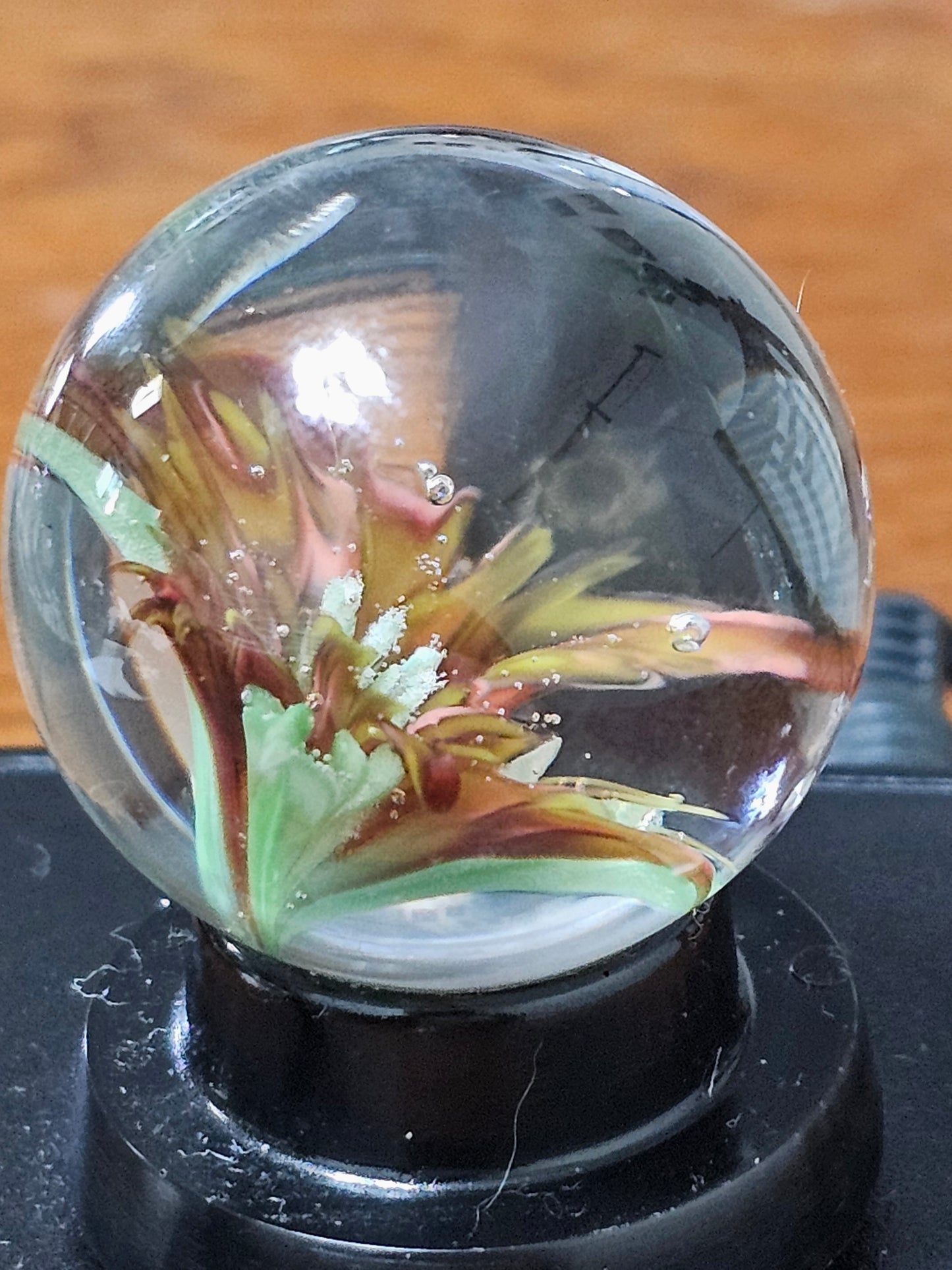 Red Elvis and Roswell Yellow Floral Marble
