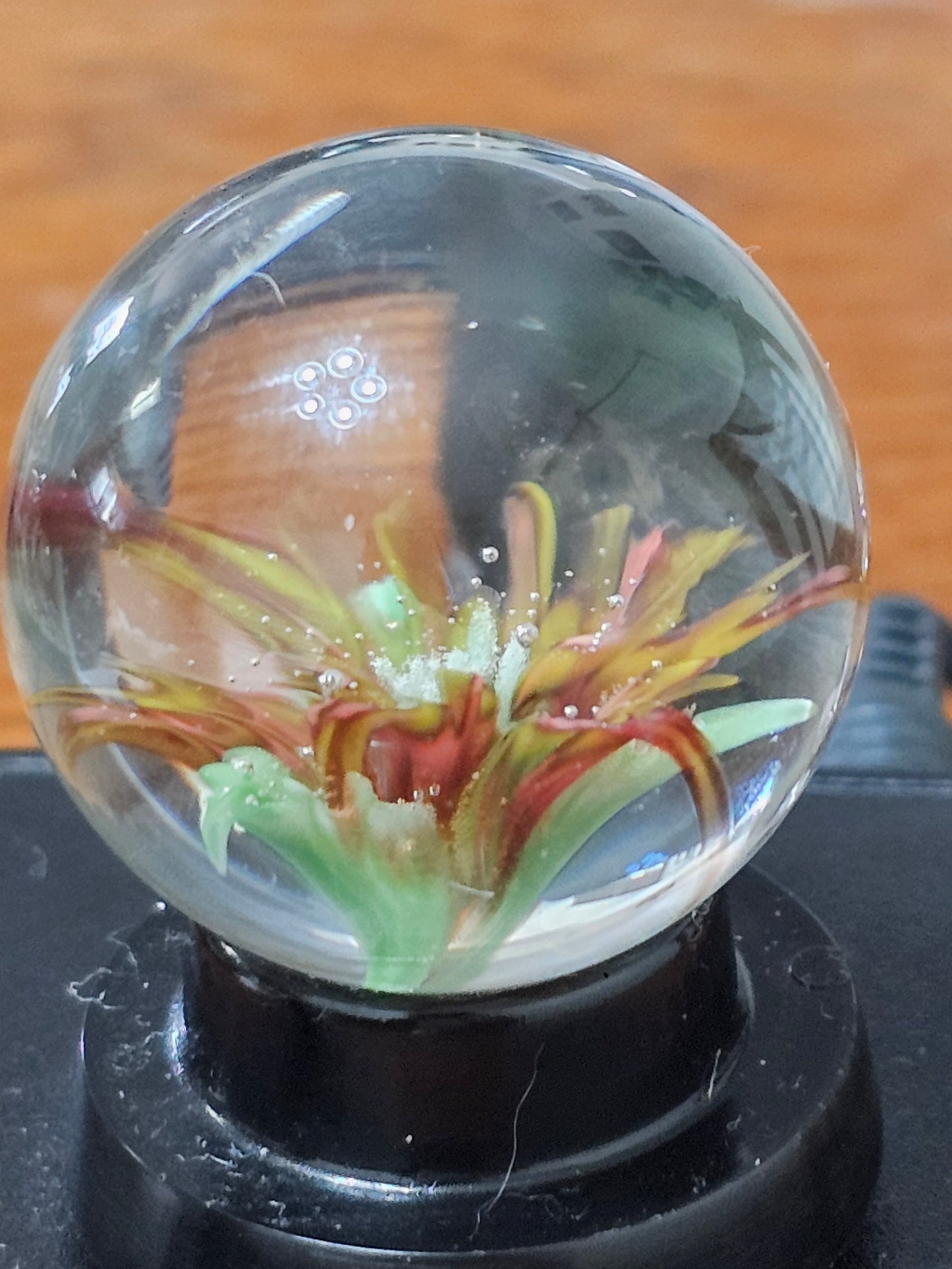 Red Elvis and Roswell Yellow Floral Marble