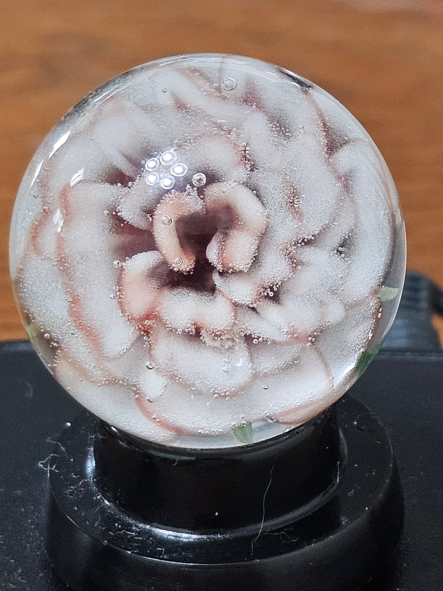 White and Red Elvis Floral Marble