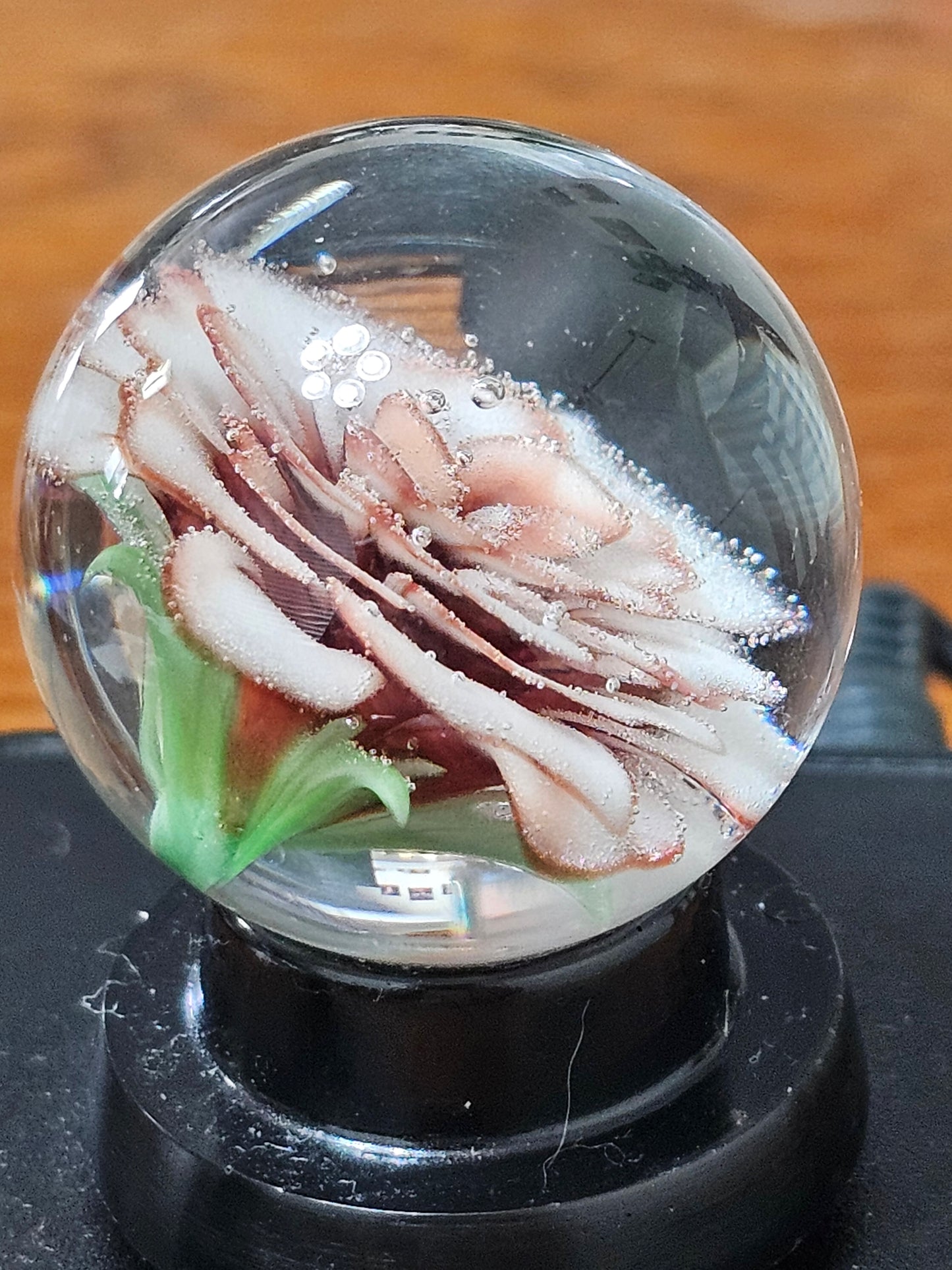 White and Red Elvis Floral Marble