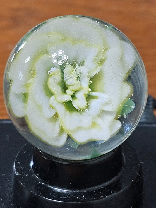 White and Roswell Yellow Floral Marble