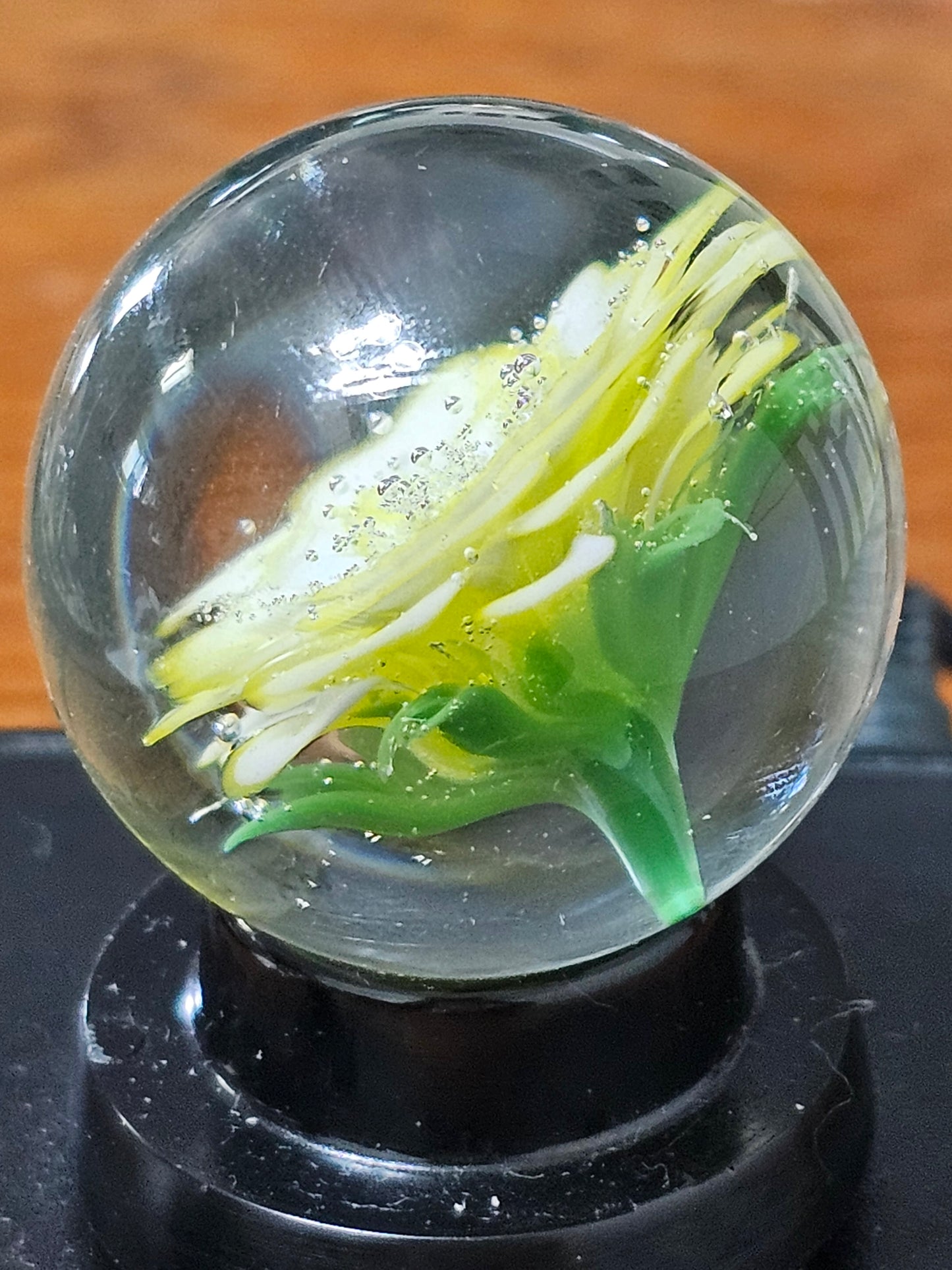 White and Roswell Yellow Floral Marble