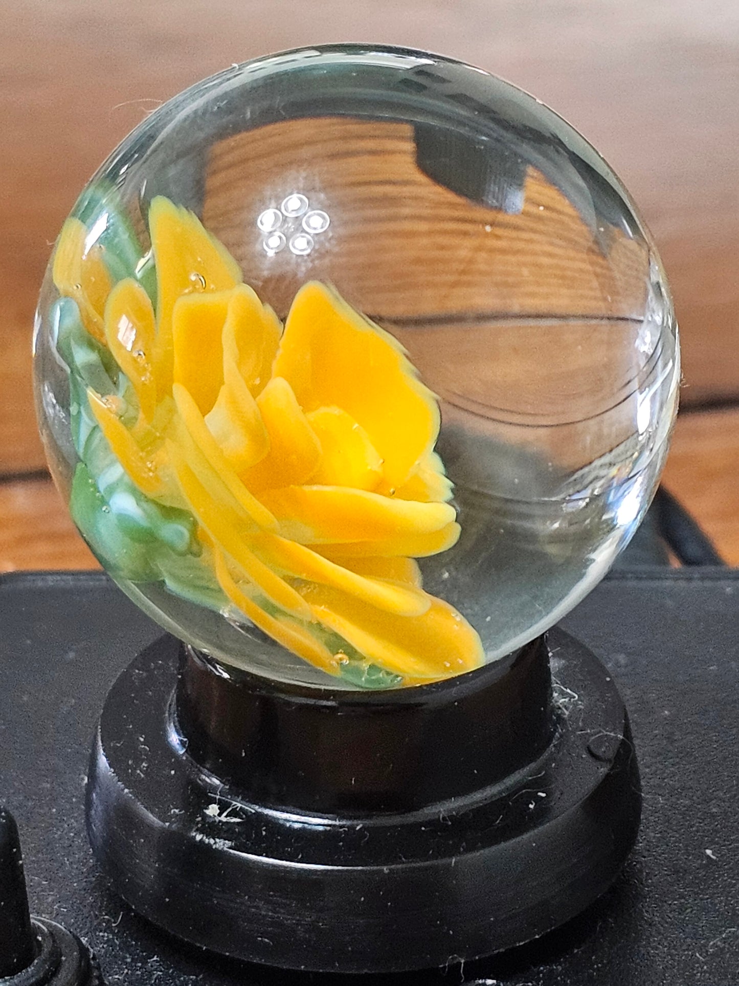 Lava Orange and Roswell Yellow Floral Marble