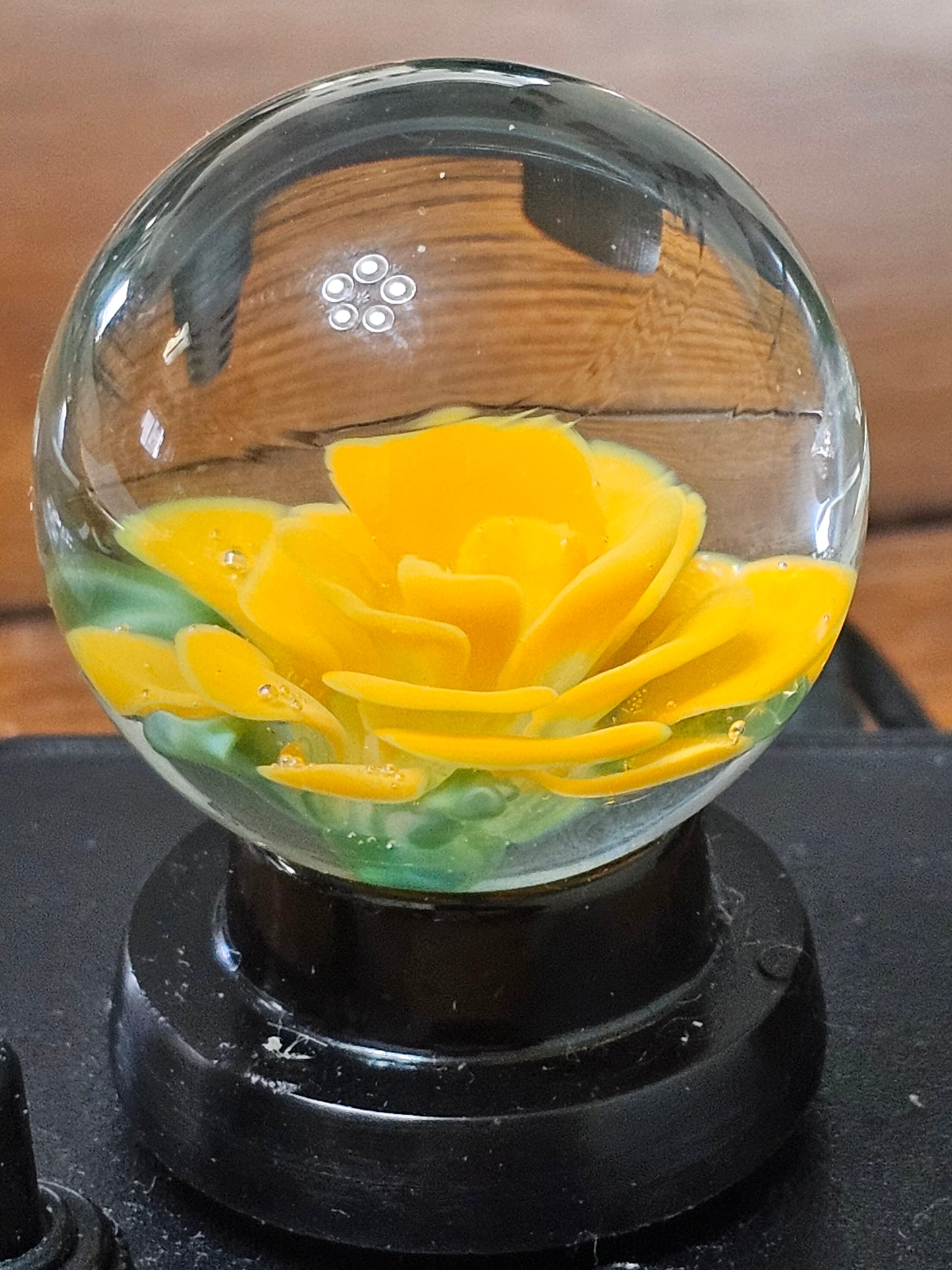 Lava Orange and Roswell Yellow Floral Marble