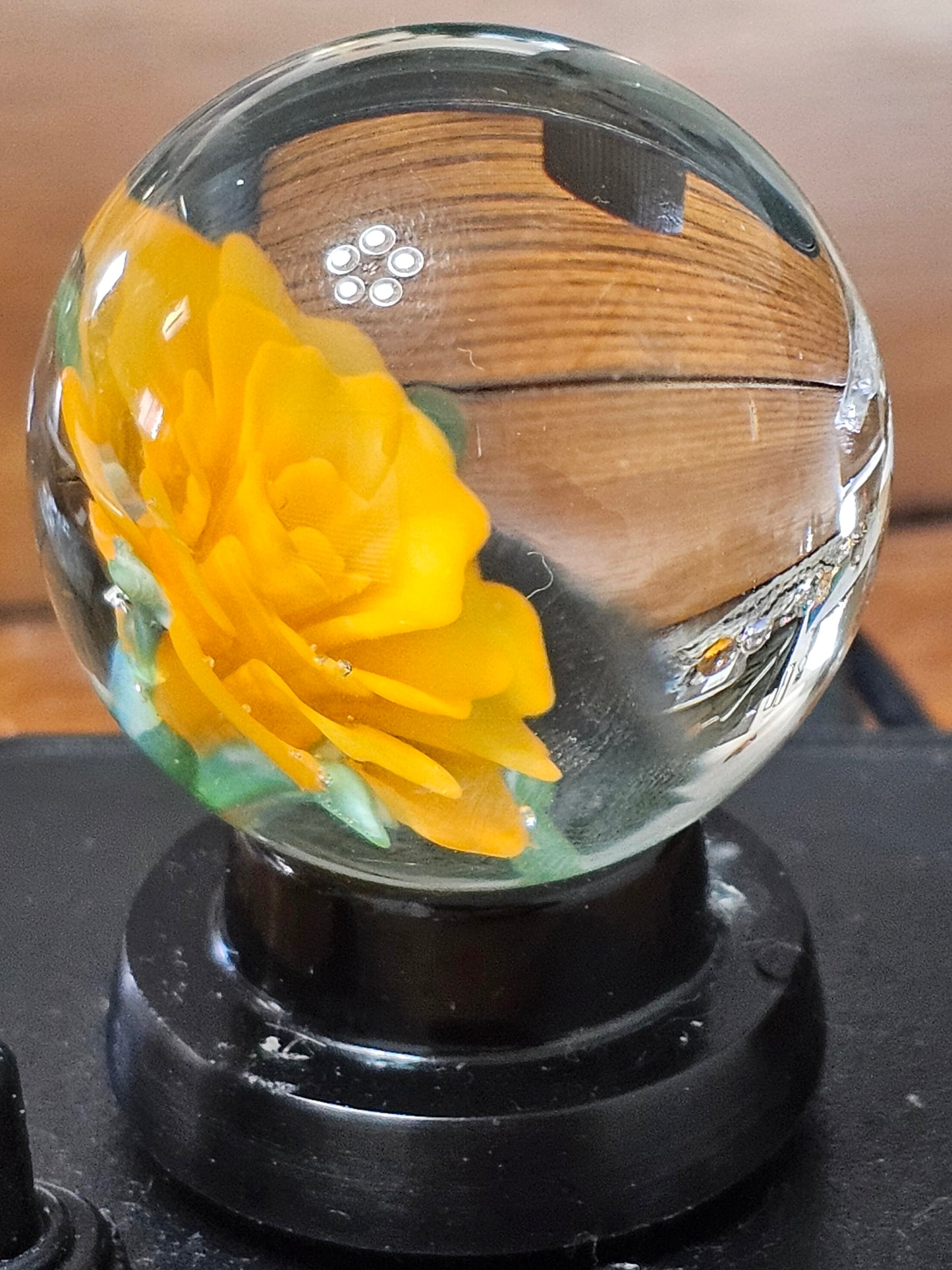 Roswell Yellow and Lava Orange Floral Marble