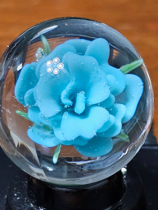 Agua Azul Floral Marble