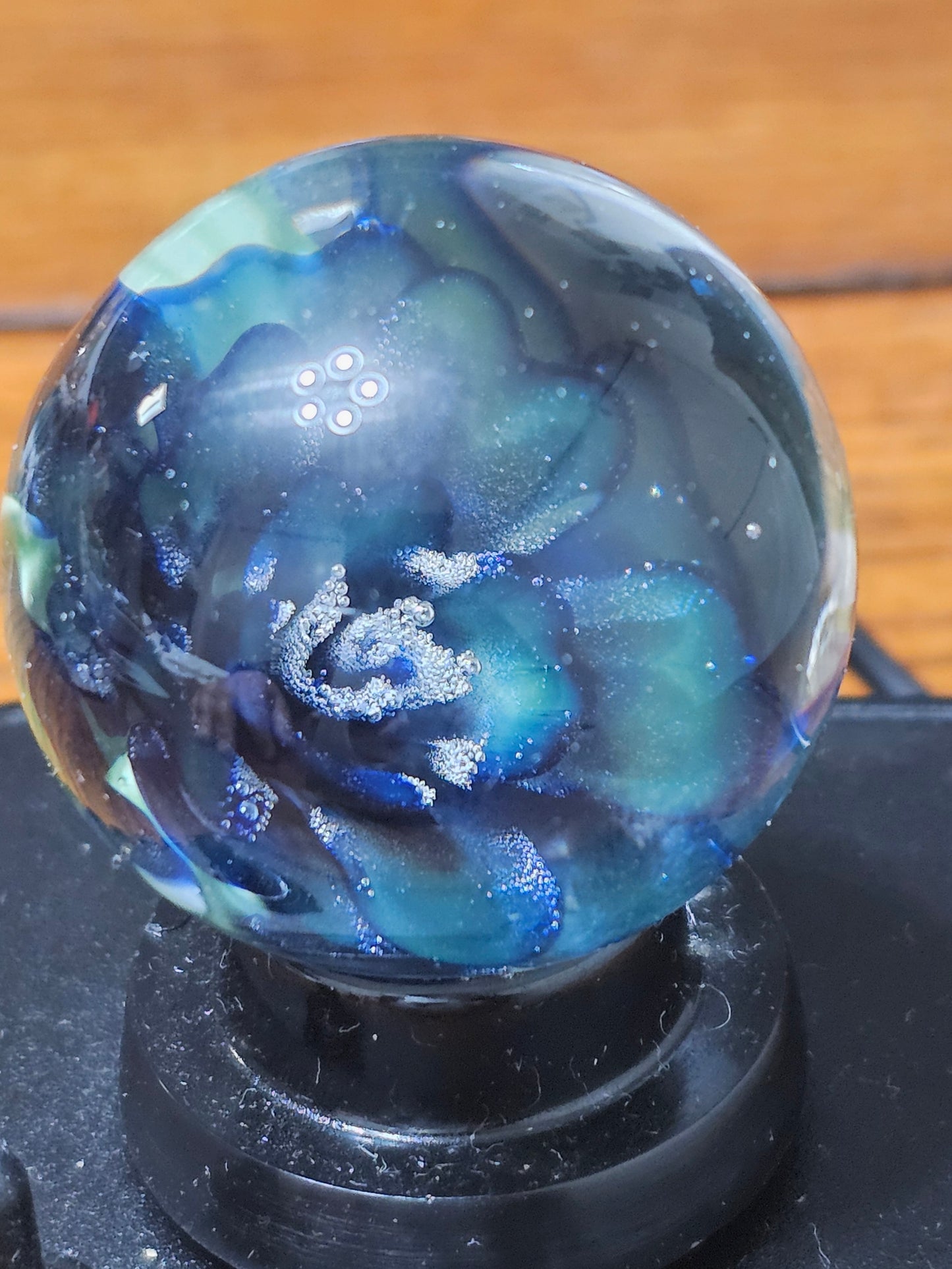 Roswell Yellow Turbo Cobalt Floral Marble