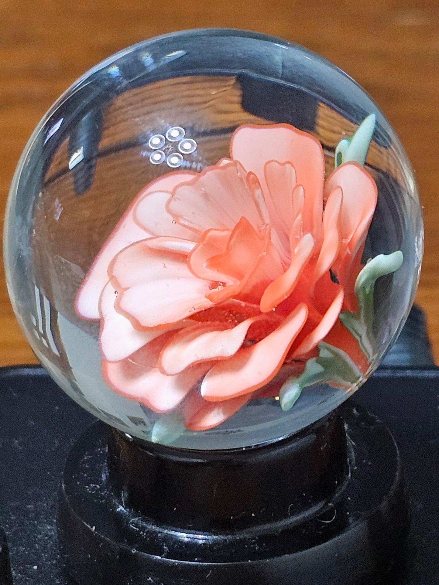 Cherry Red & China White Floral Marble