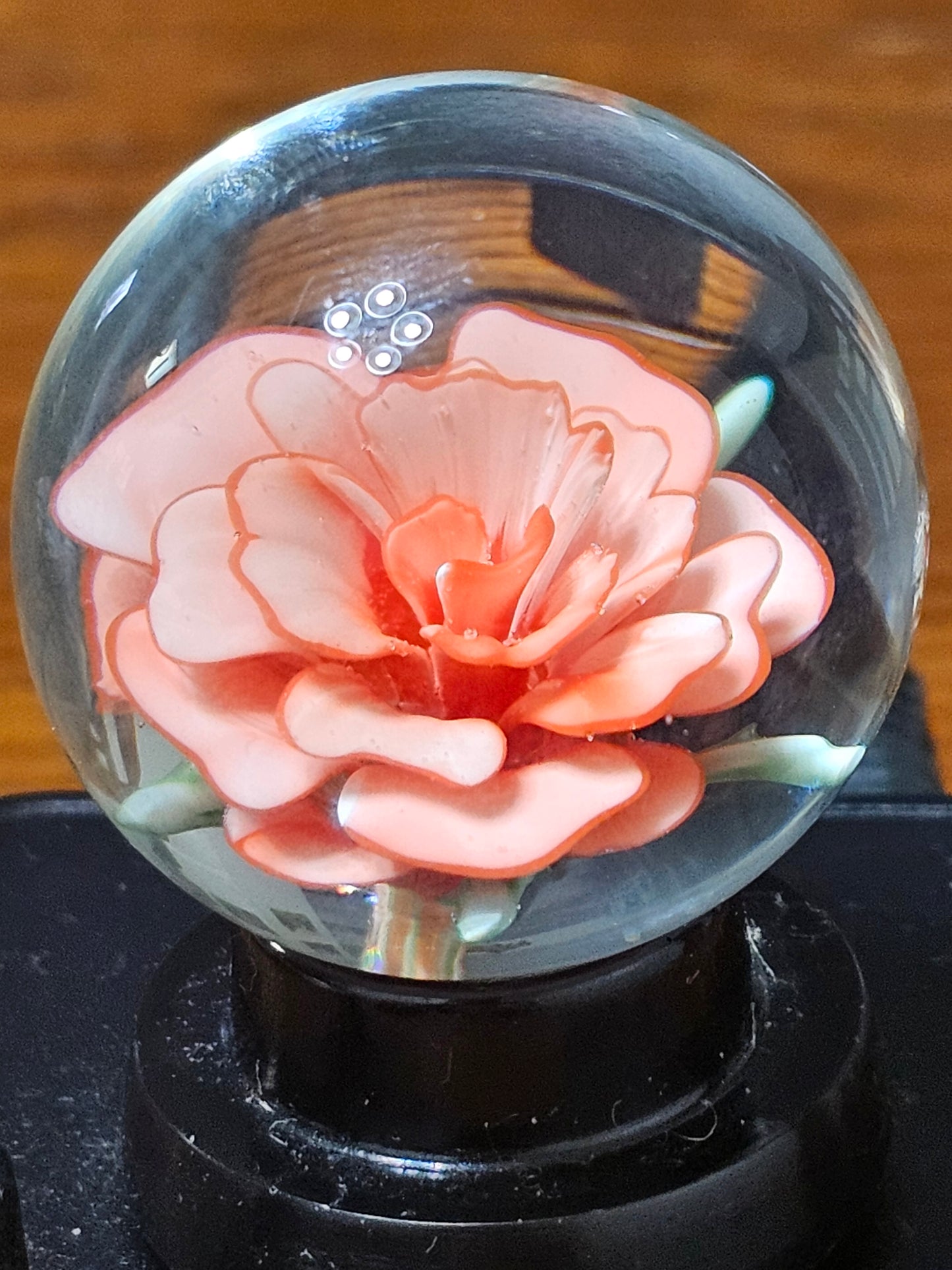 Cherry Red & China White Floral Marble