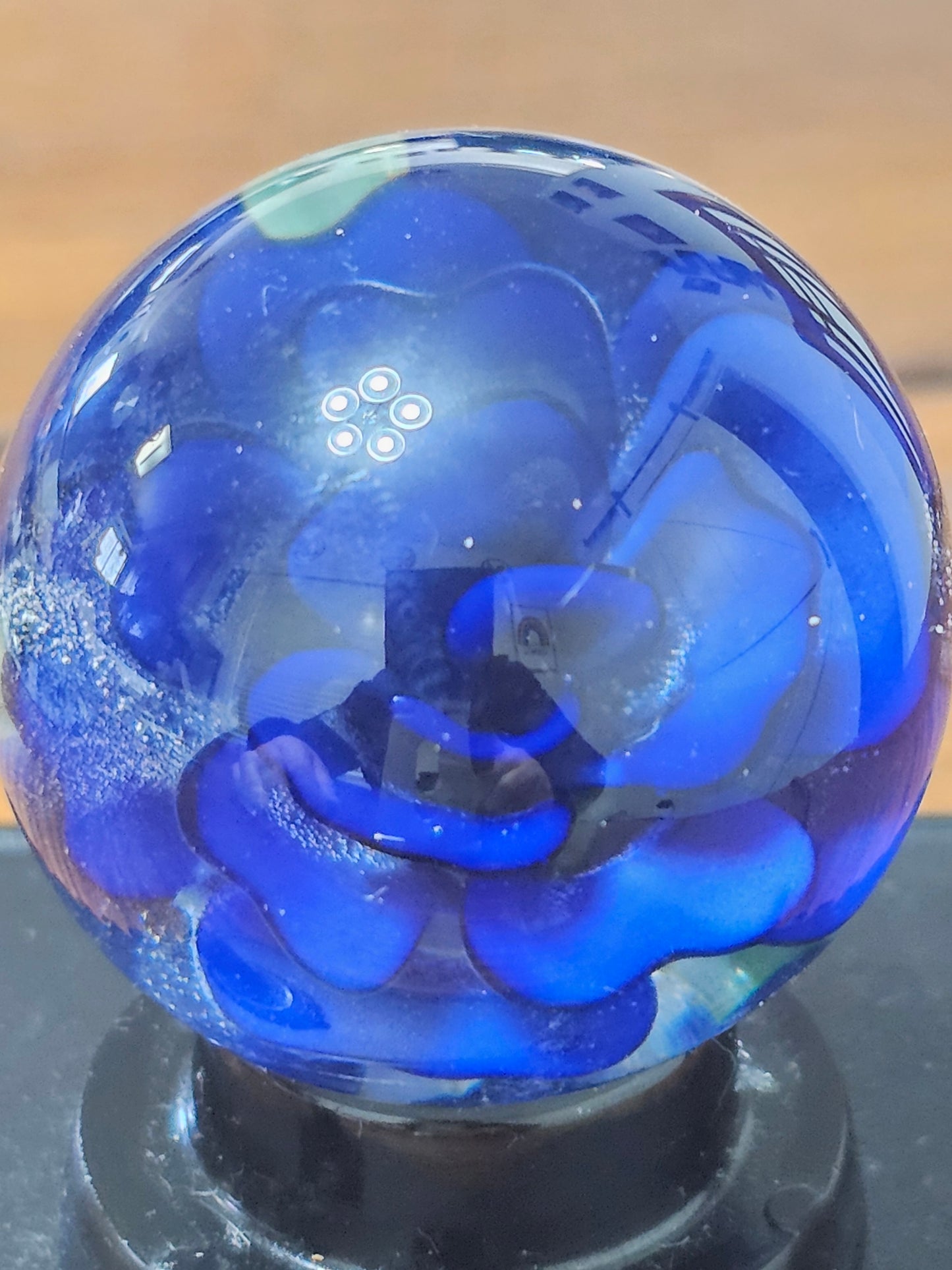 Purple Urple & Cobalt Blue Floral Marble