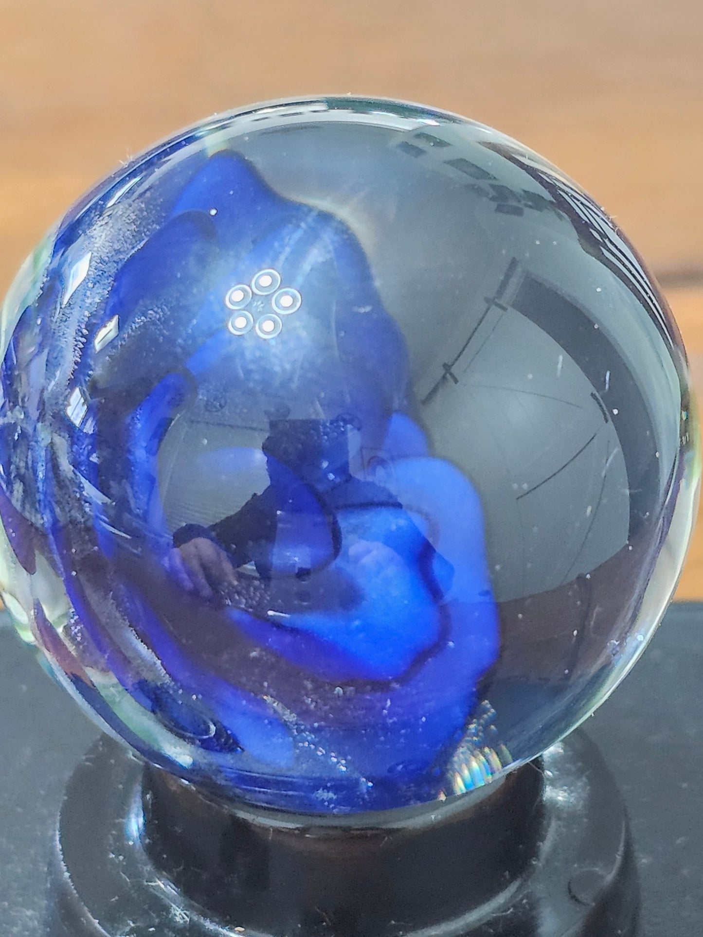 Purple Urple & Cobalt Blue Floral Marble