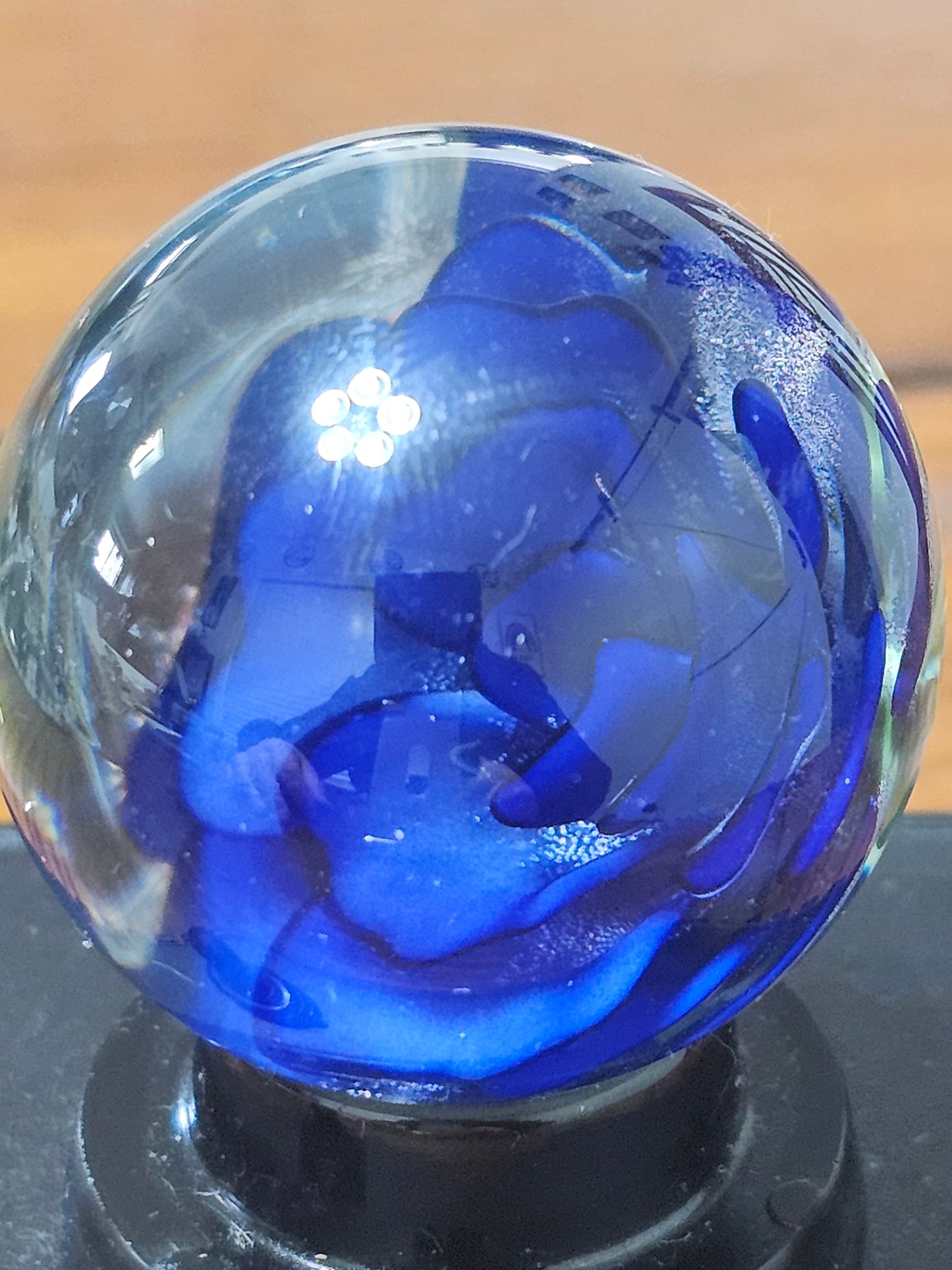 Purple Urple & Cobalt Blue Floral Marble