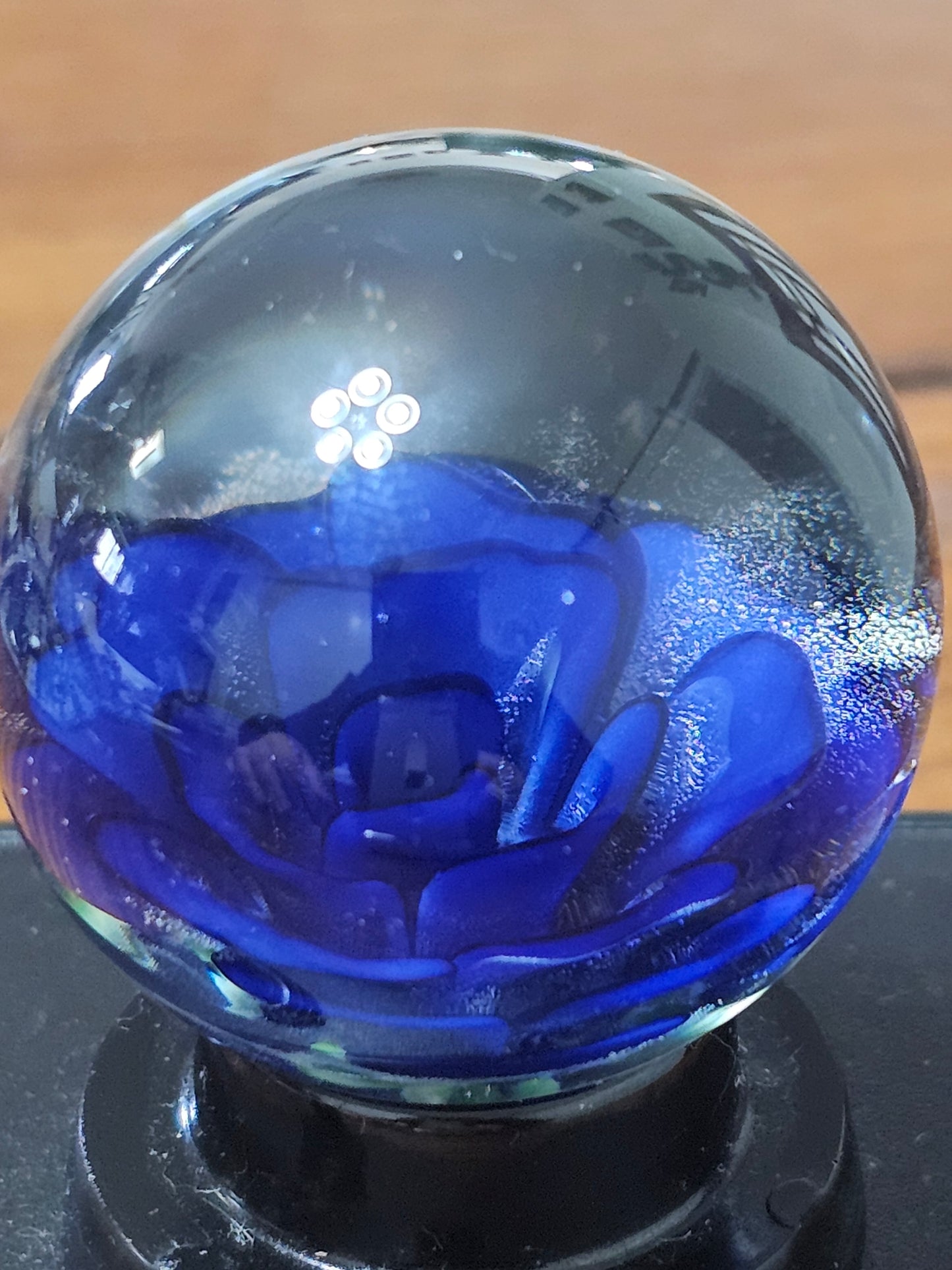Purple Urple & Cobalt Blue Floral Marble