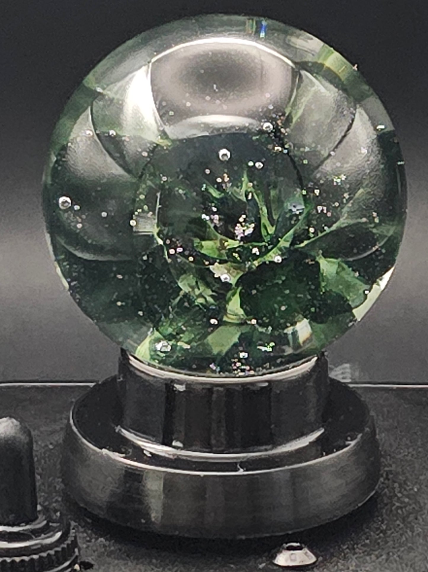 Galaxy Black & Uranium (ION) Floral Marble