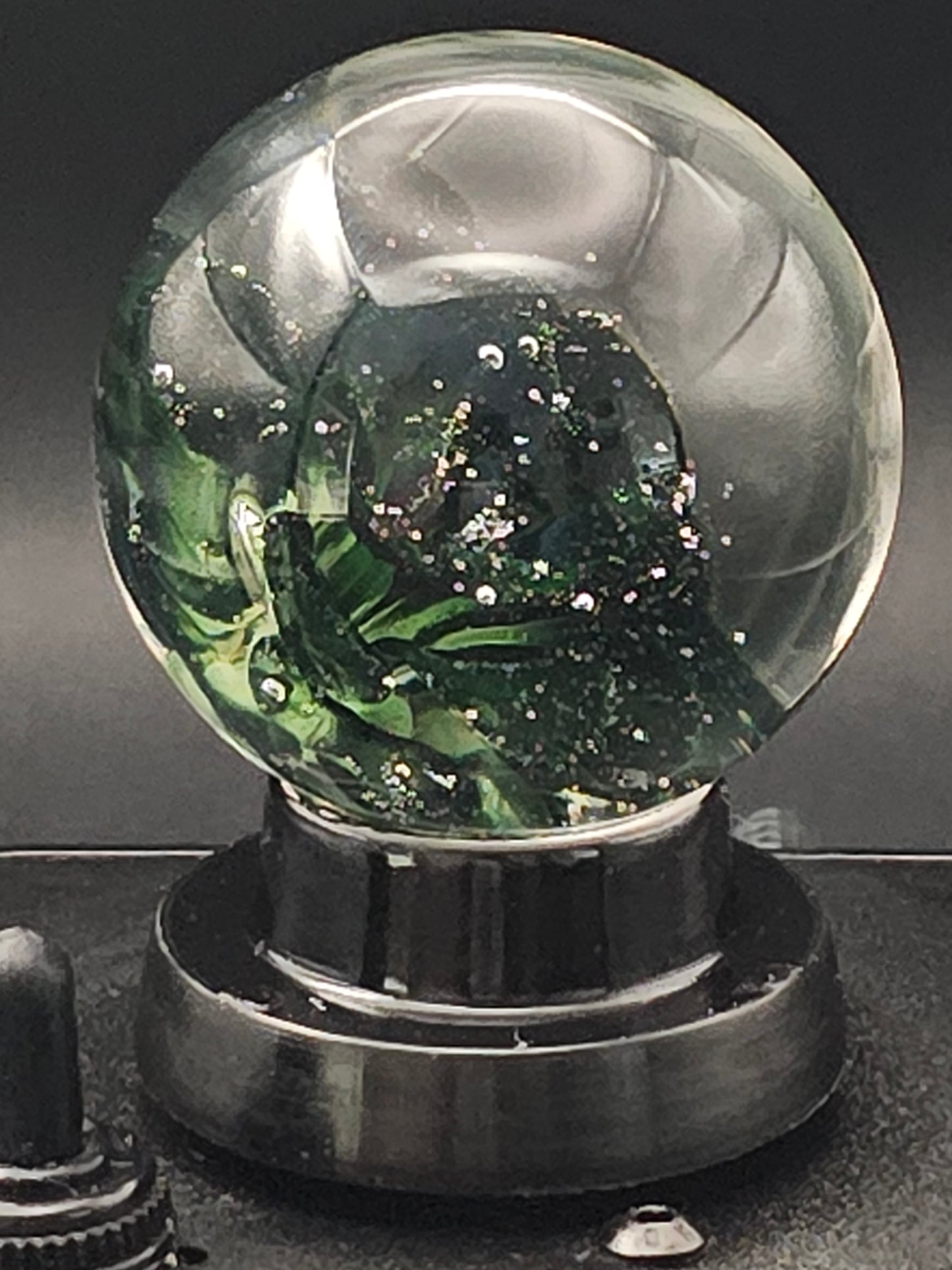 Galaxy Black & Uranium (ION) Floral Marble