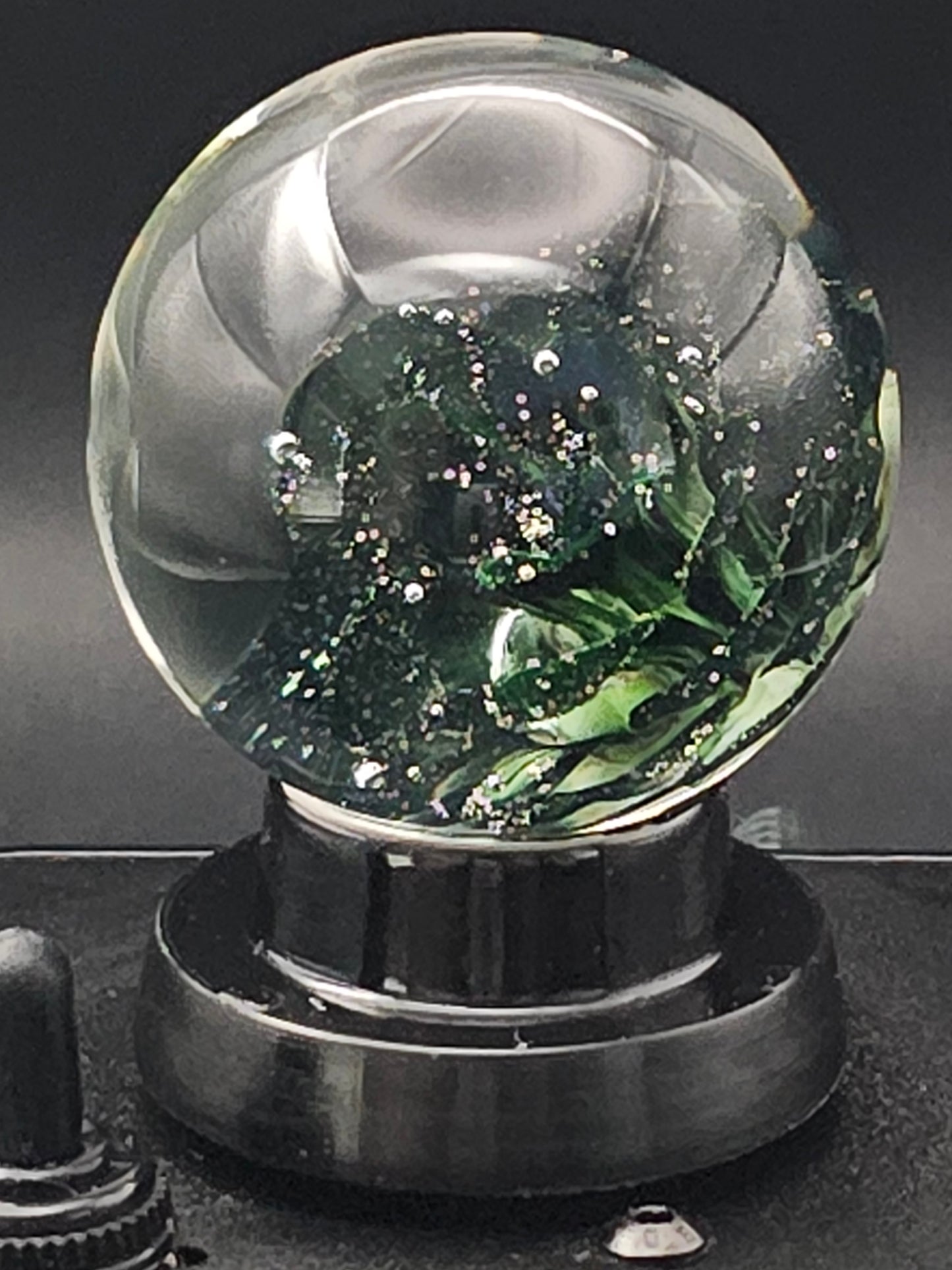Galaxy Black & Uranium (ION) Floral Marble