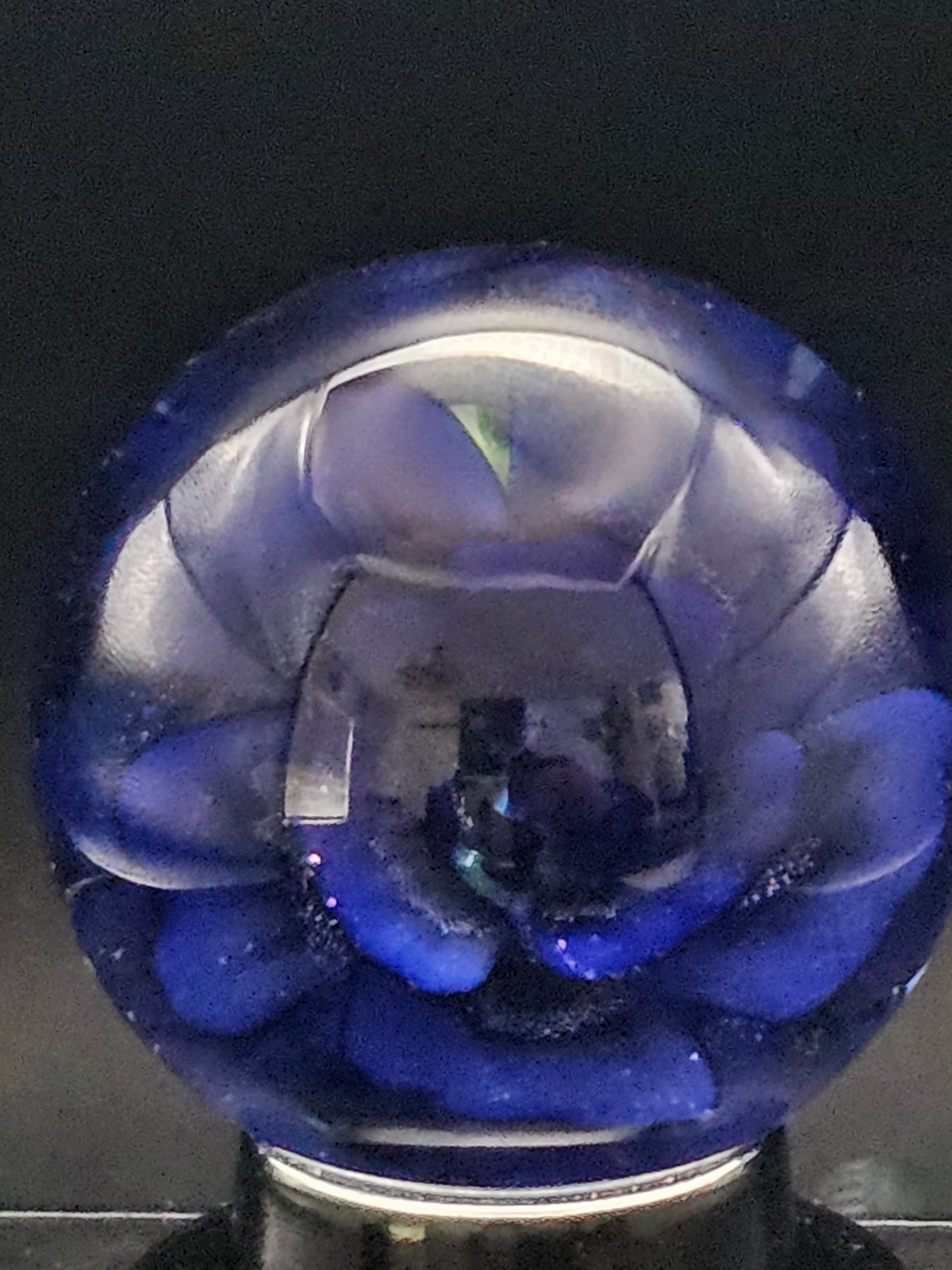 Purple Urple & Cobalt Blue Floral Marble