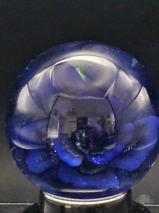 Purple Urple & Cobalt Blue Floral Marble