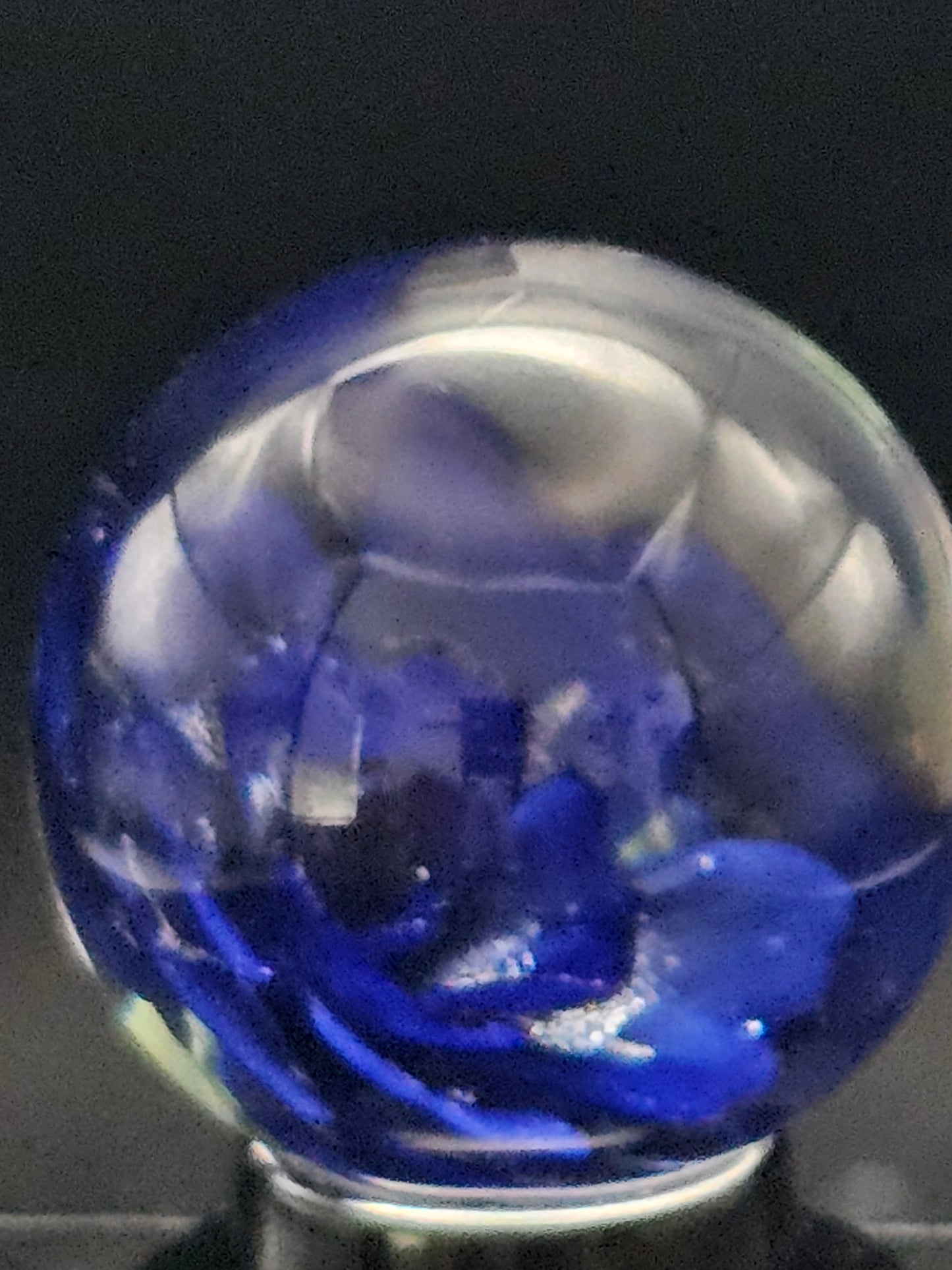 Purple Urple & Cobalt Blue Floral Marble