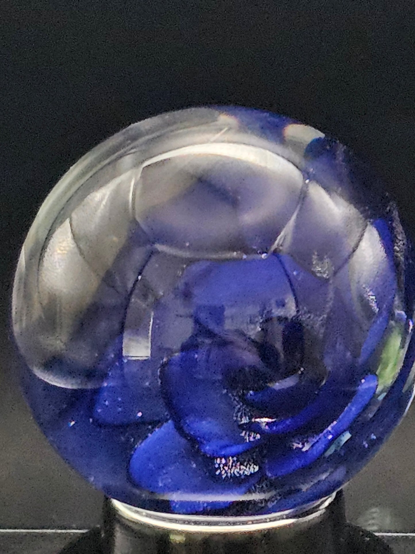 Purple Urple & Cobalt Blue Floral Marble