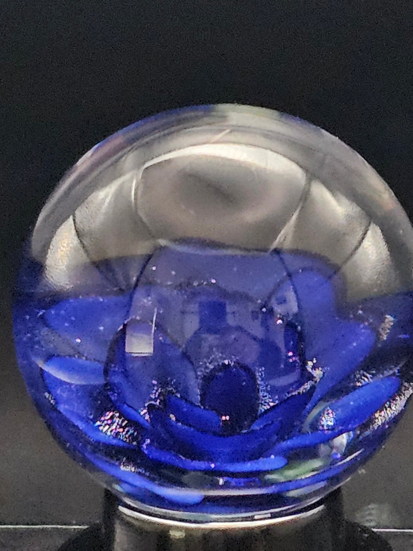 Purple Urple & Cobalt Blue Floral Marble
