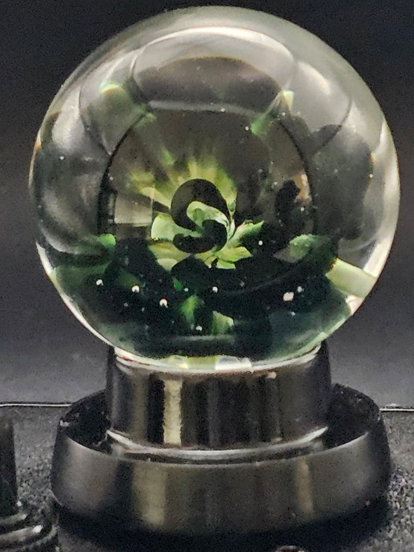Galaxy Black & Uranium (ION) Floral Marble