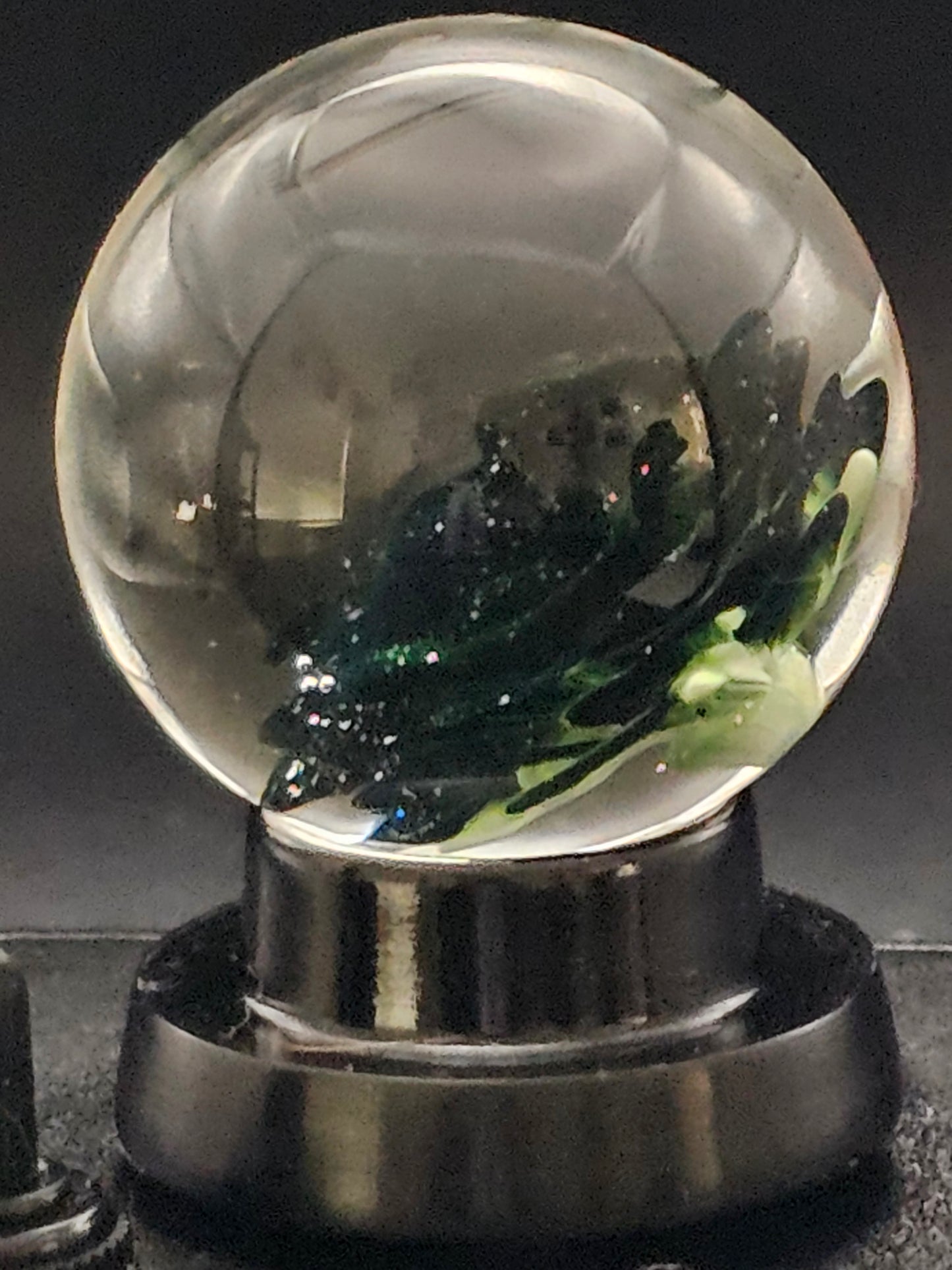 Galaxy Black & Uranium (ION) Floral Marble