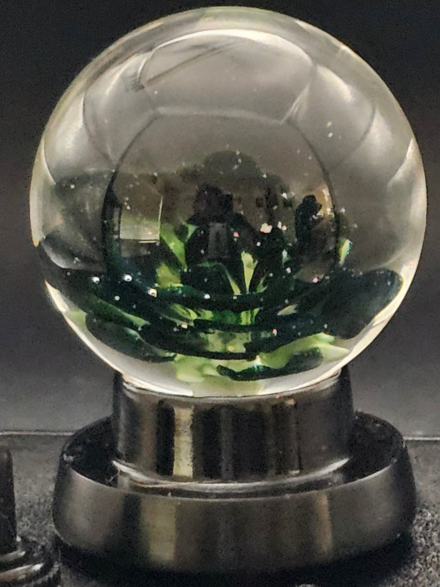 Galaxy Black & Uranium (ION) Floral Marble