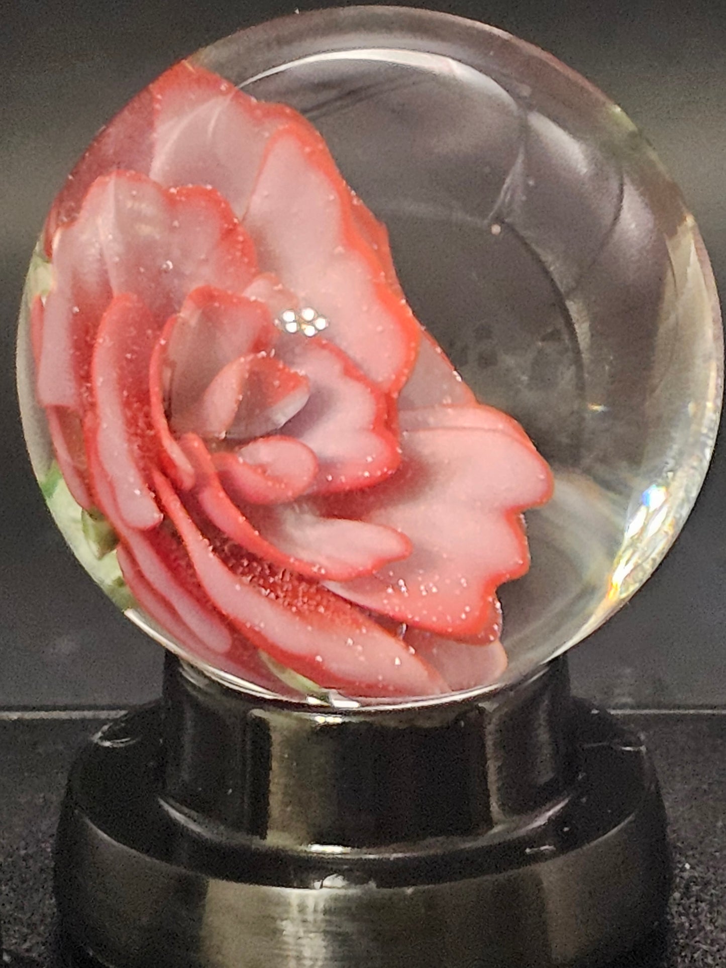 Wisteria & Poppy Red Floral Marble