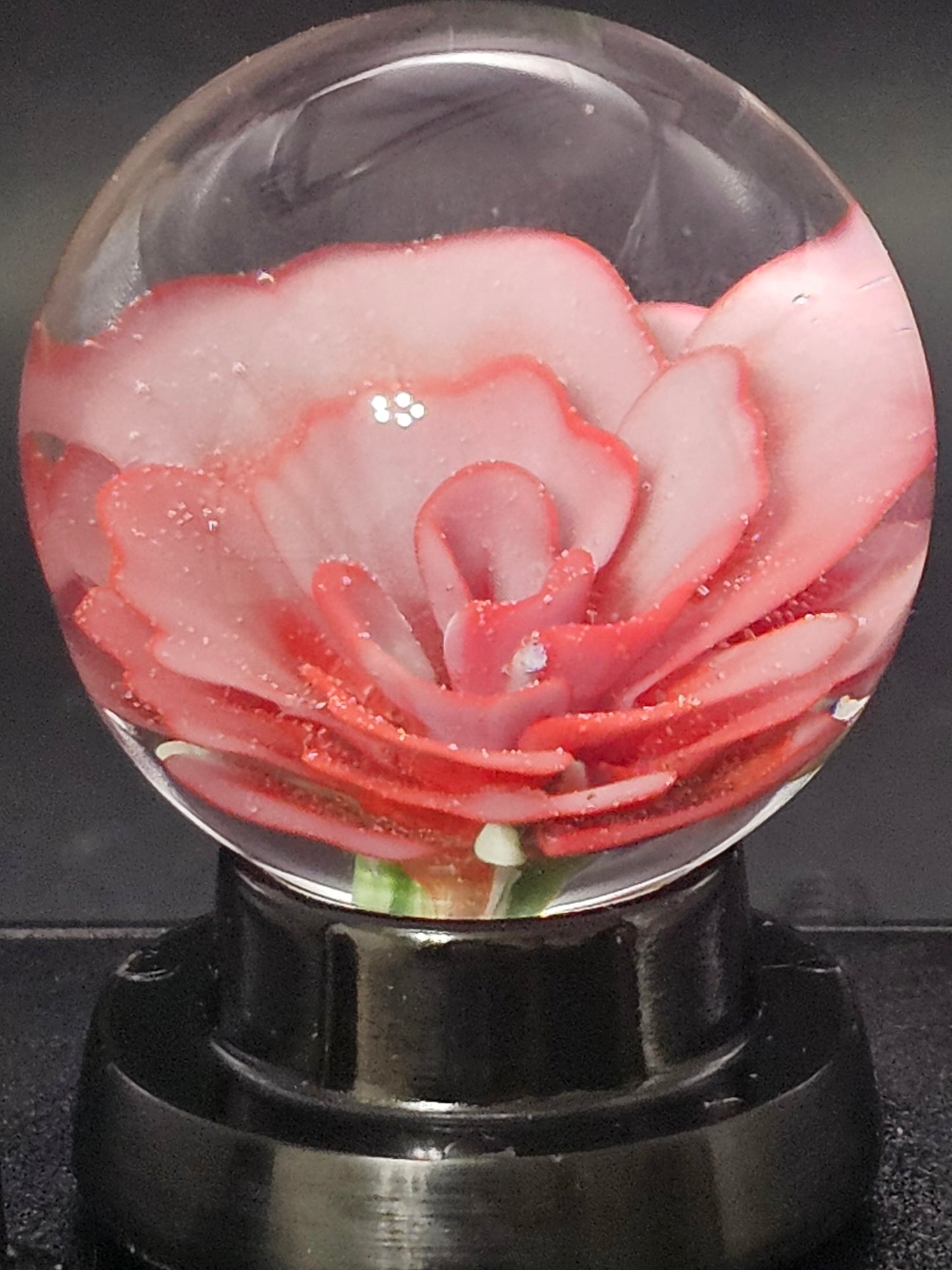 Wisteria & Poppy Red Floral Marble