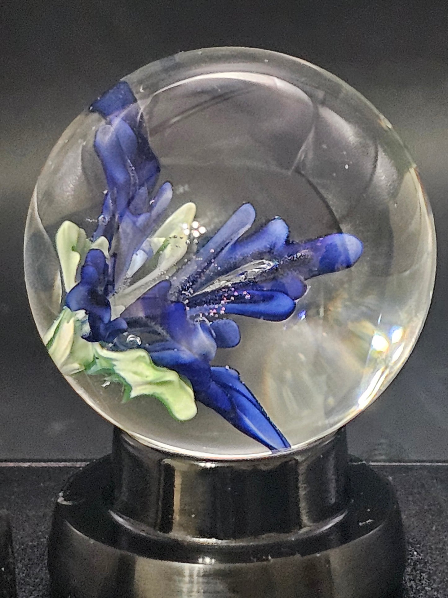Turbo Cobalt & Periwinkle Floral Marble